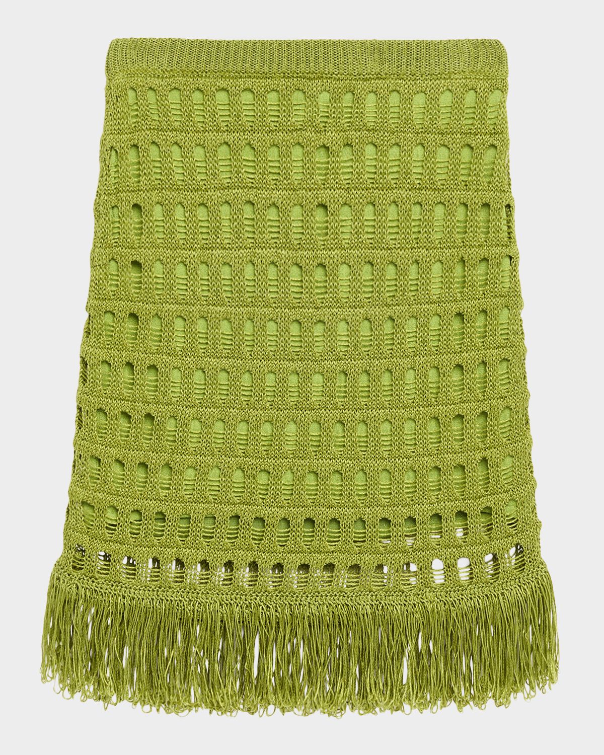 A.L.C. Tetai Open-Knit Fringe Skirt