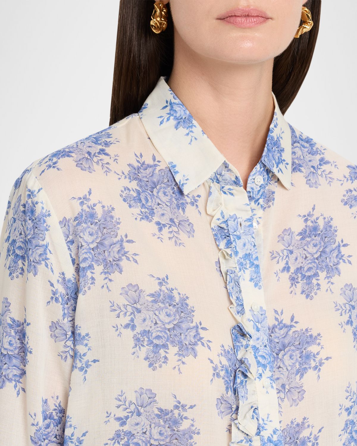 CISSA Waterfall Ruffle Placket Shirt | Thumbnail 5 CISSA Waterfall Ruffle Placket Shirt | Thumbnail 5