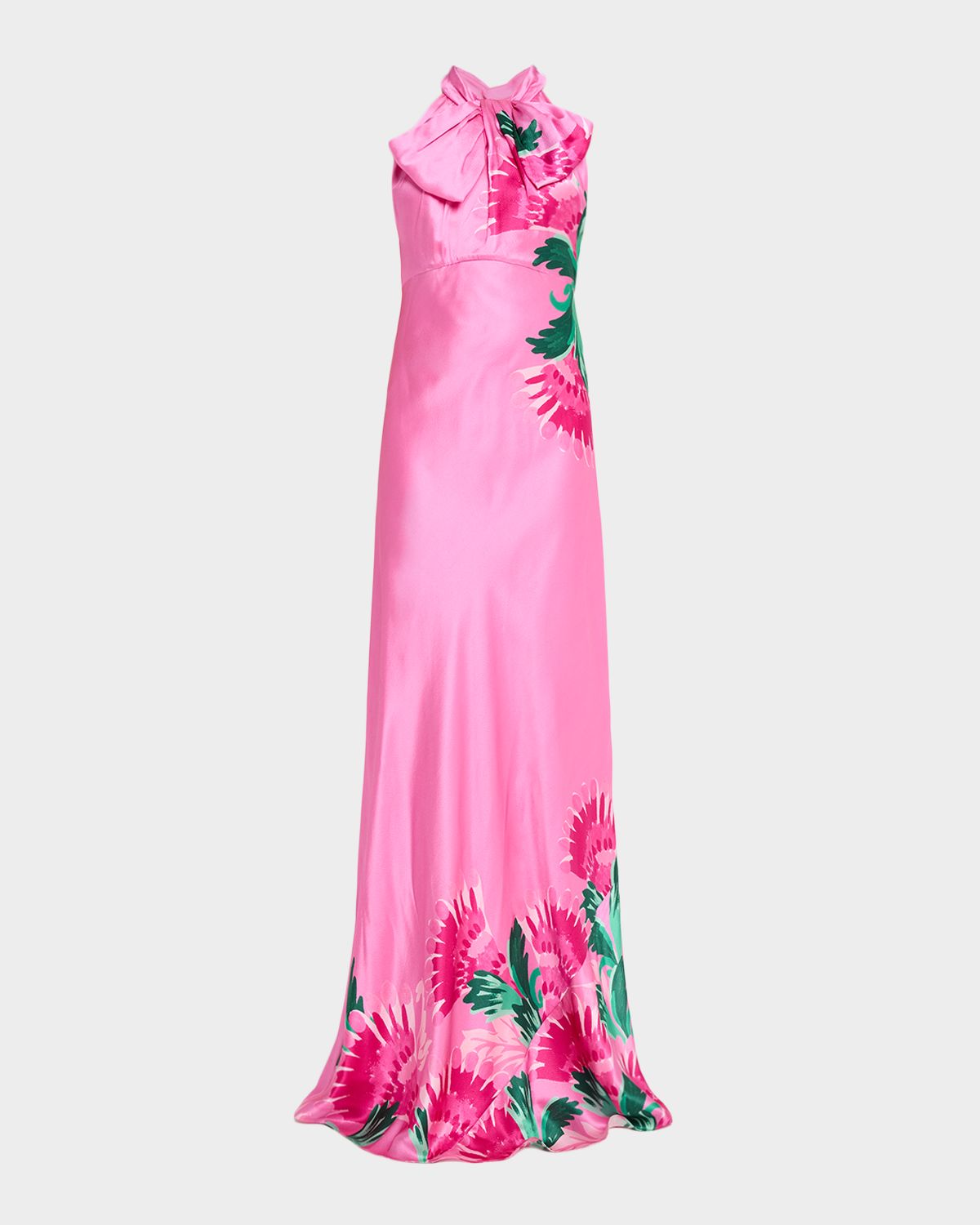 Saloni Suzette Tie-Neck Maxi Dress | Thumbnail 6