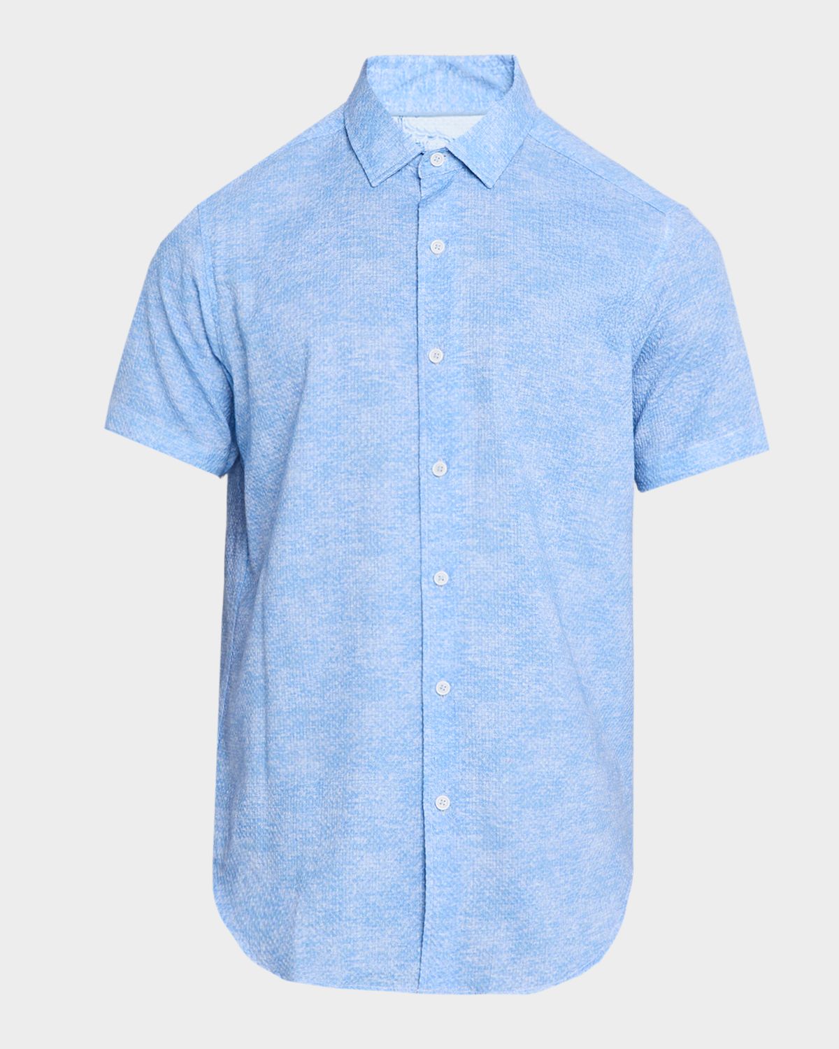 Robert Graham Men 's Reid Tonal Cotton Short-Sleeve Shirt