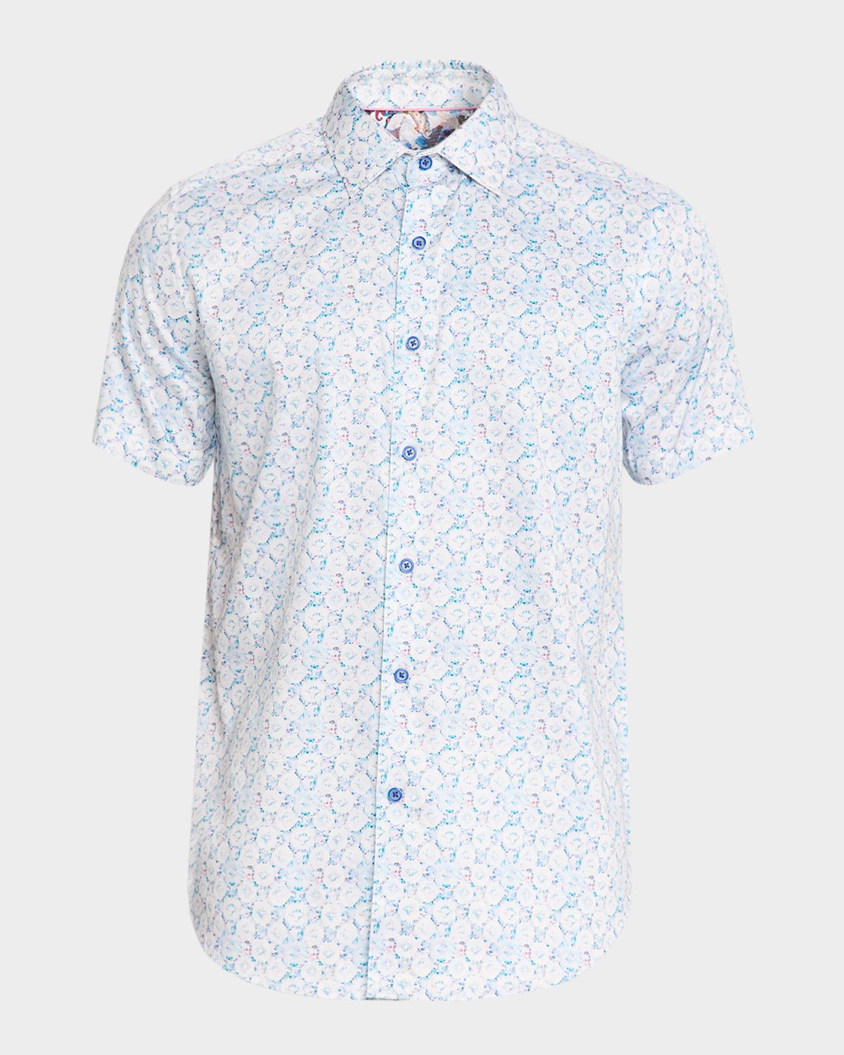 Robert Graham Men 's Bramston Geometric Short-Sleeve Shirt