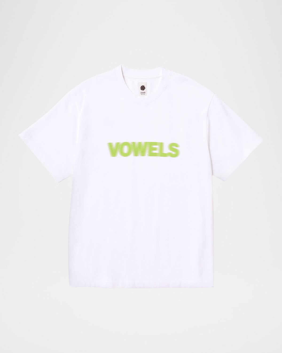 vowels Men 's Cotton Blurred Logo T-Shirt