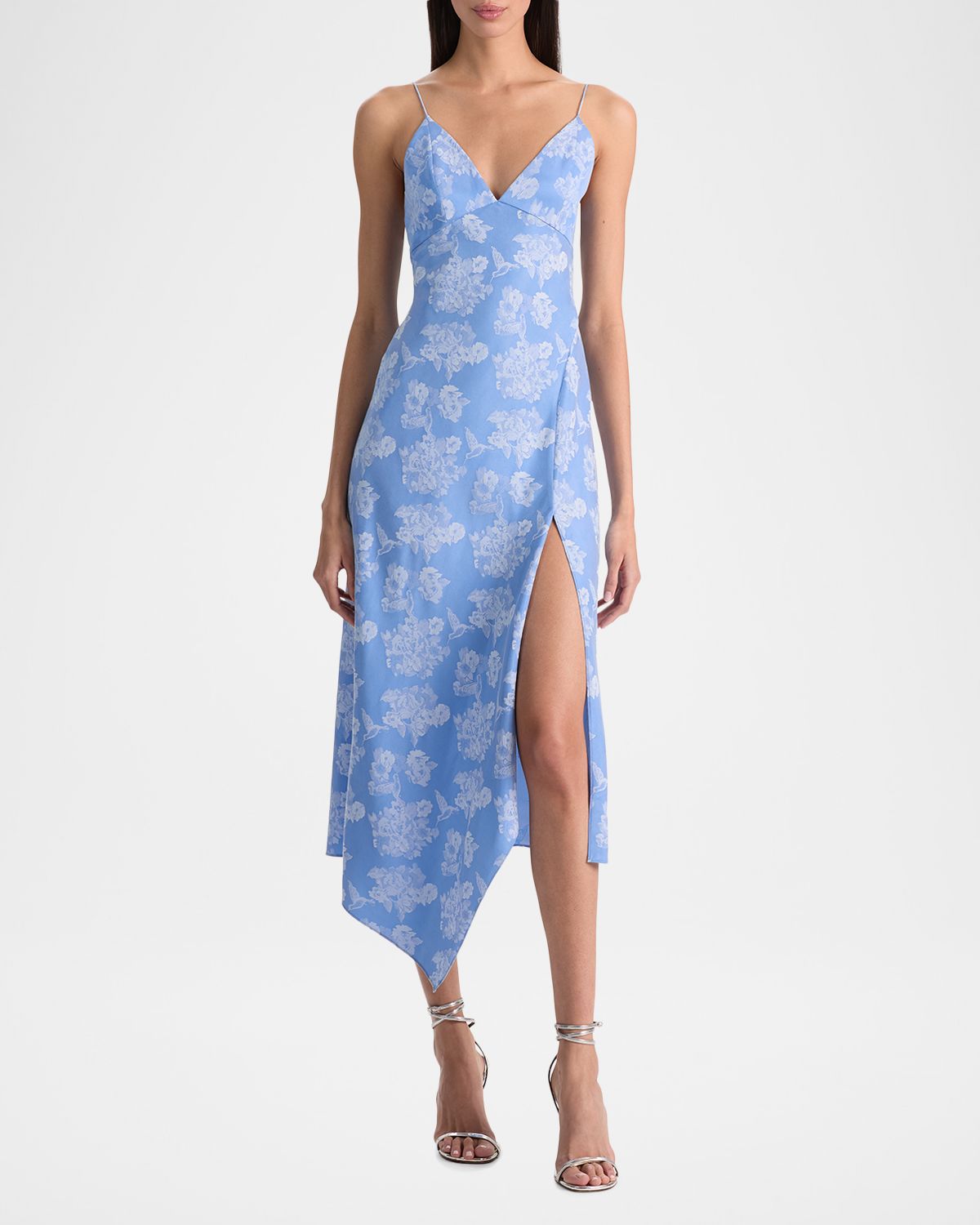 ALICE + OLIVIA Julietta Drapey Midi Dress
