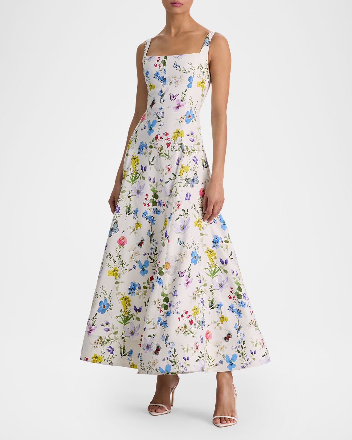 ALICE + OLIVIA Polly Flared Midi Dress