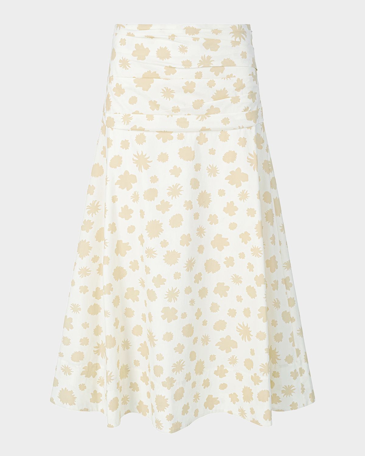 STAUD Sol Ditsy Floral Midi Skirt