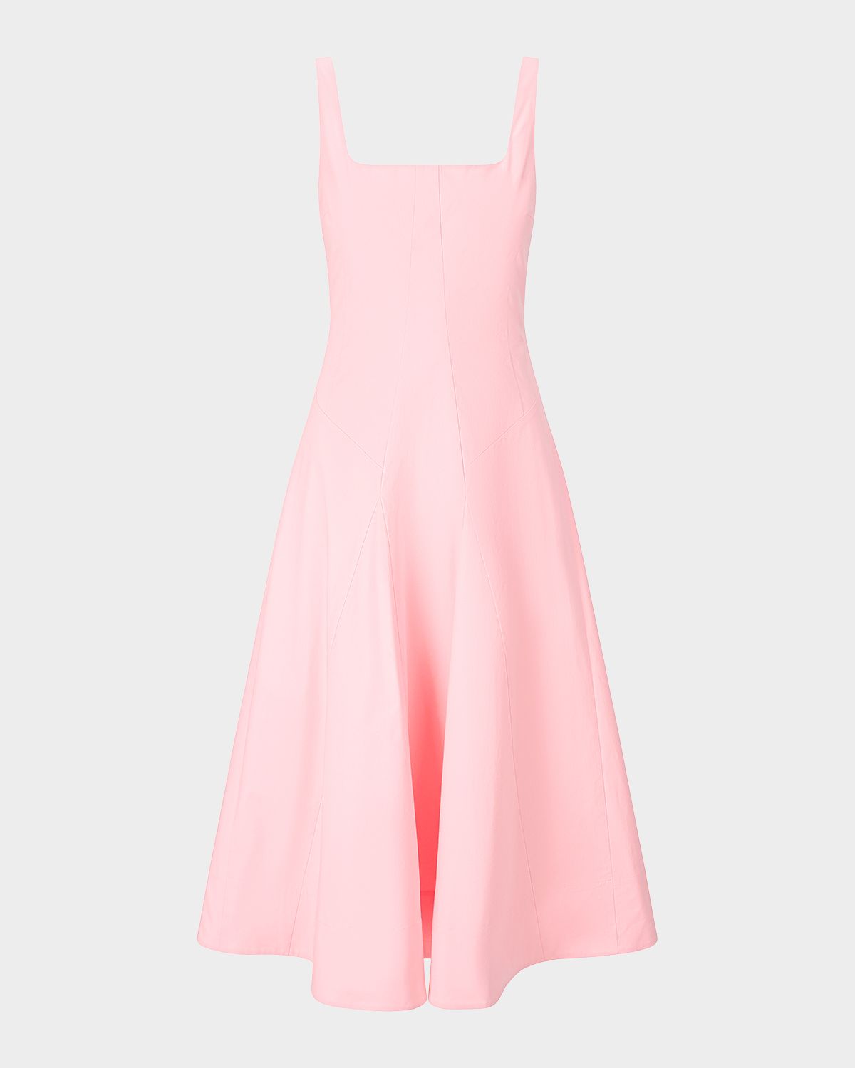 STAUD Willow Poplin Midi Dress
