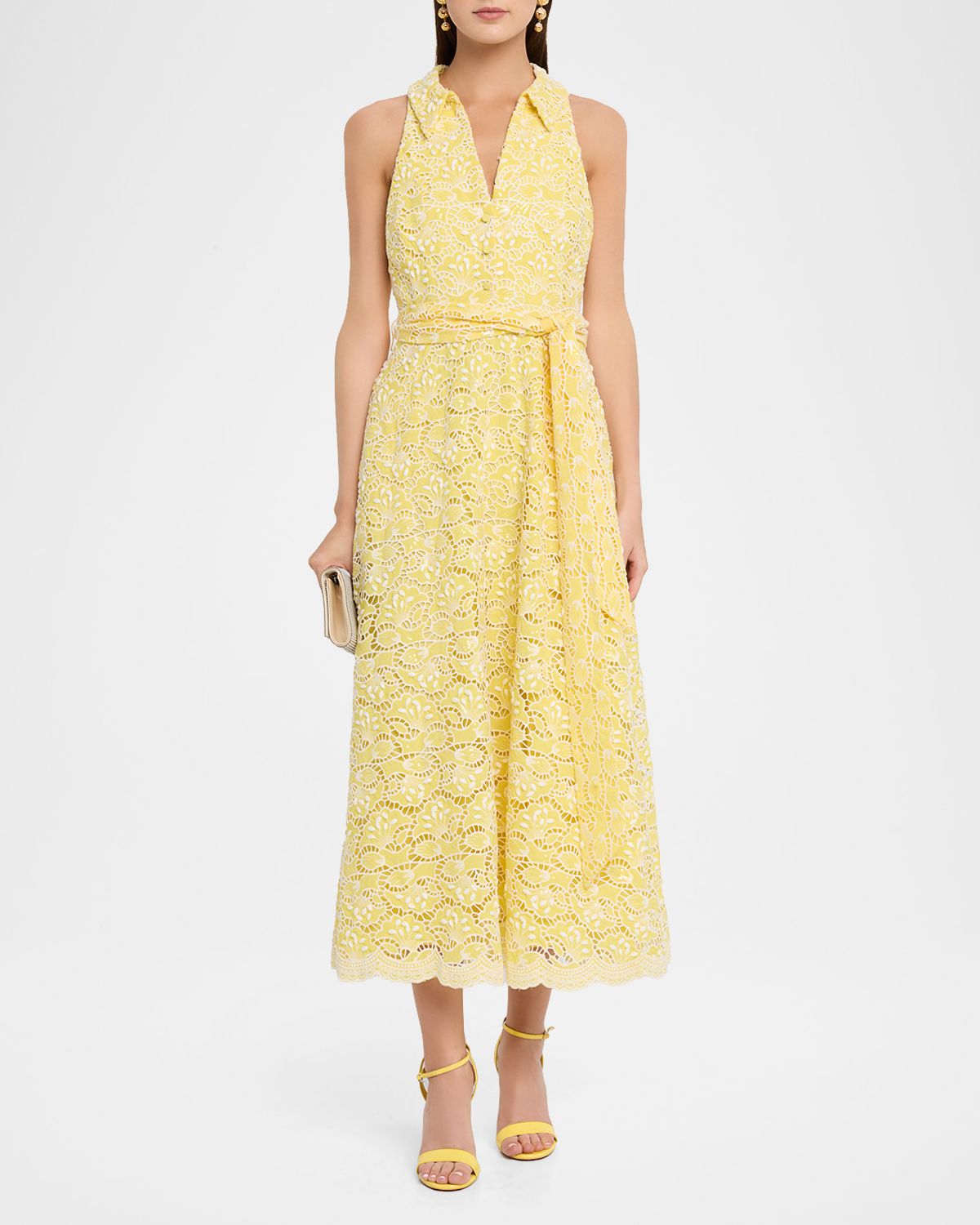 Badgley Mischka 3D Floral Pearly Embellished Gown