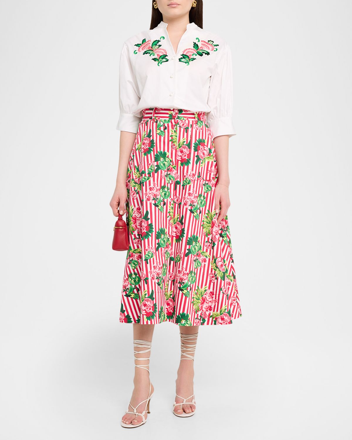 Saloni Tavi-B Embroidered Puff-Sleeve Shirt | Thumbnail 5 Saloni Tavi-B Embroidered Puff-Sleeve Shirt | Thumbnail 5