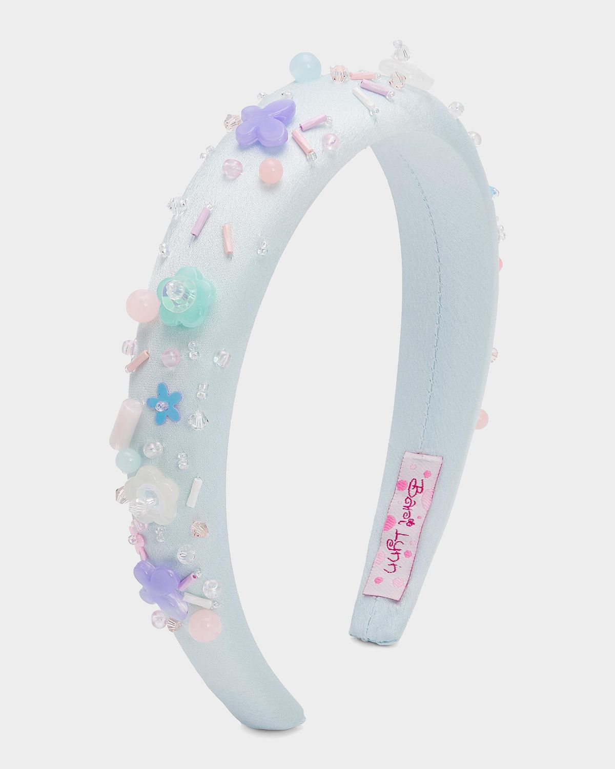 Bari Lynn Girl 's Beaded Puffy Headband