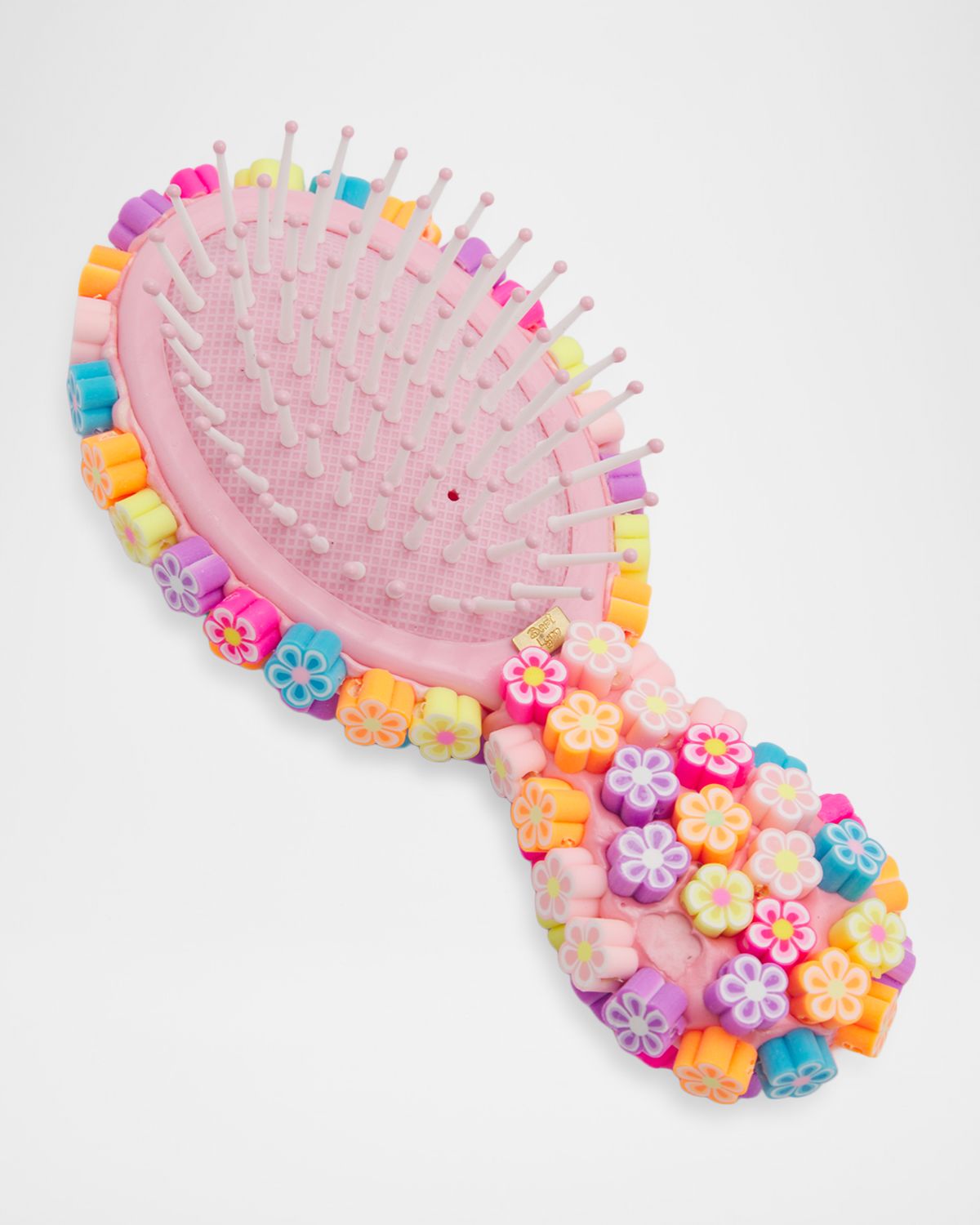Bari Lynn Girl 's Flower Charm Hair Brush