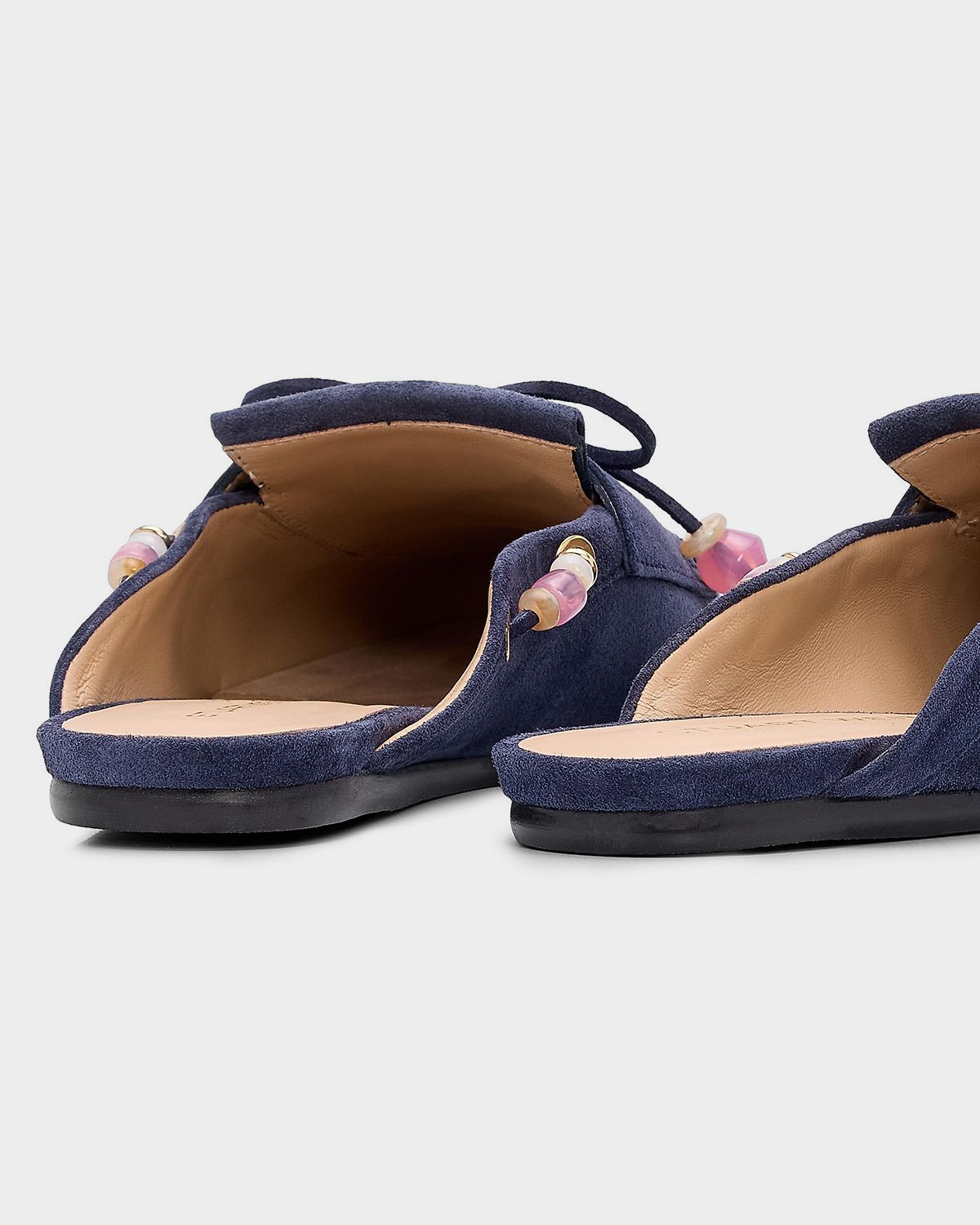 Stuart Weitzman Majorca Tinsley Suede Moccasin Mules