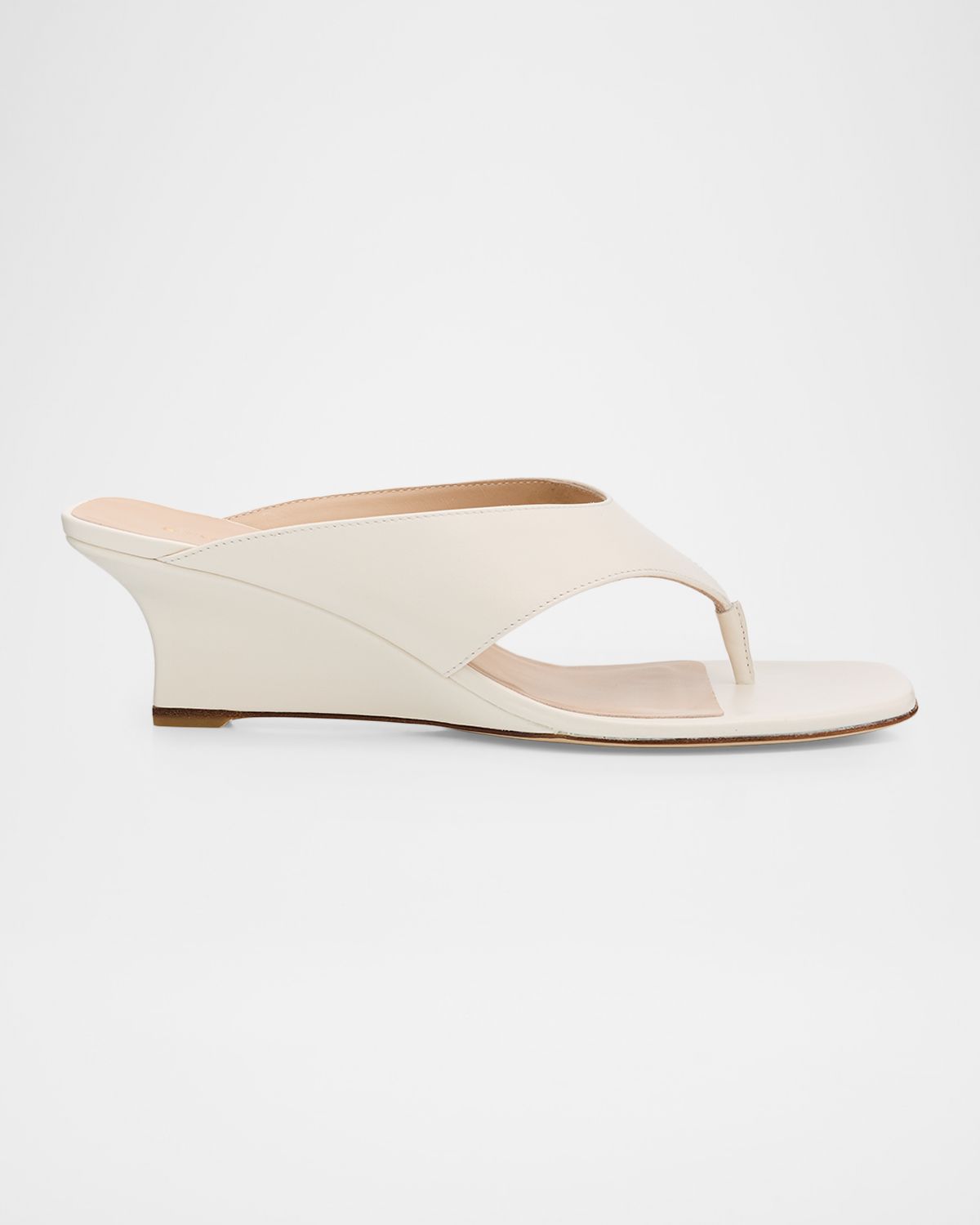 Stuart Weitzman 50mm Vinnie Leather Thong Sandals | Thumbnail 7