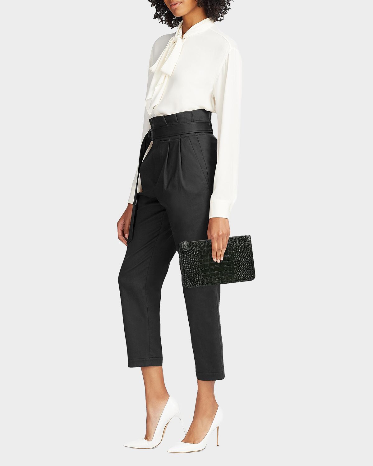 Toteme Croc-Embossed Leather Clutch Bag | Thumbnail 6 Toteme Croc-Embossed Leather Clutch Bag | Thumbnail 6