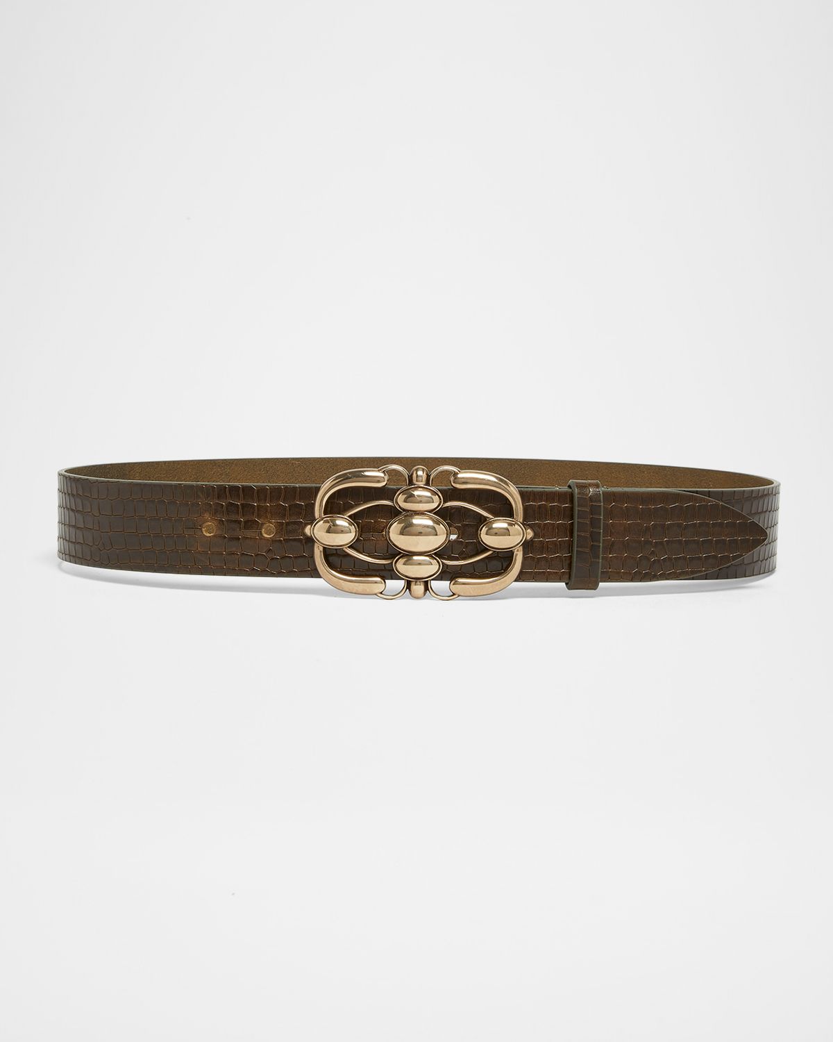 Isabel Marant Mirko Croc-Embossed Leather Belt | Thumbnail 3