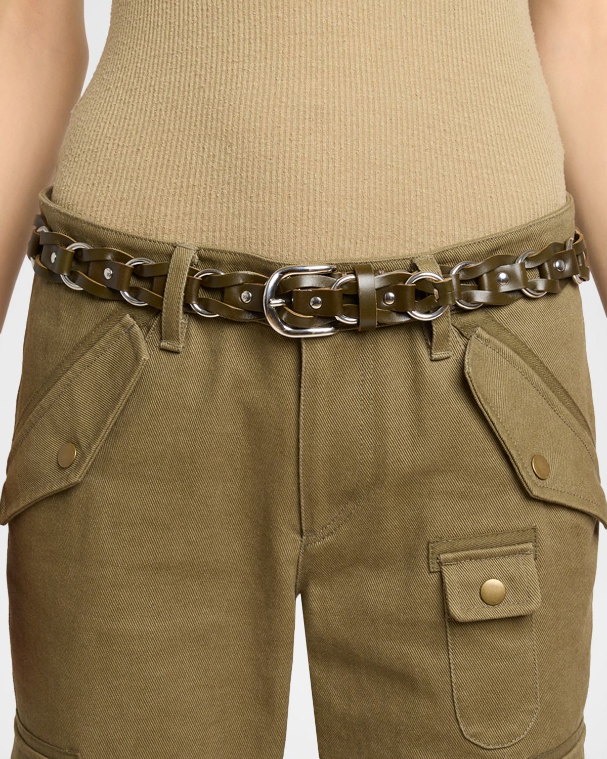 Isabel Marant Bali Woven Leather Belt