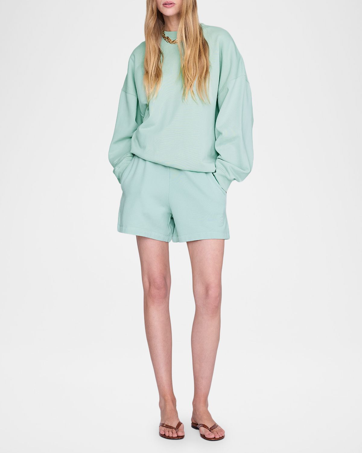 ANINE BING Miles Oversized Crewneck Sweatshirt | Thumbnail 4 ANINE BING Miles Oversized Crewneck Sweatshirt | Thumbnail 4