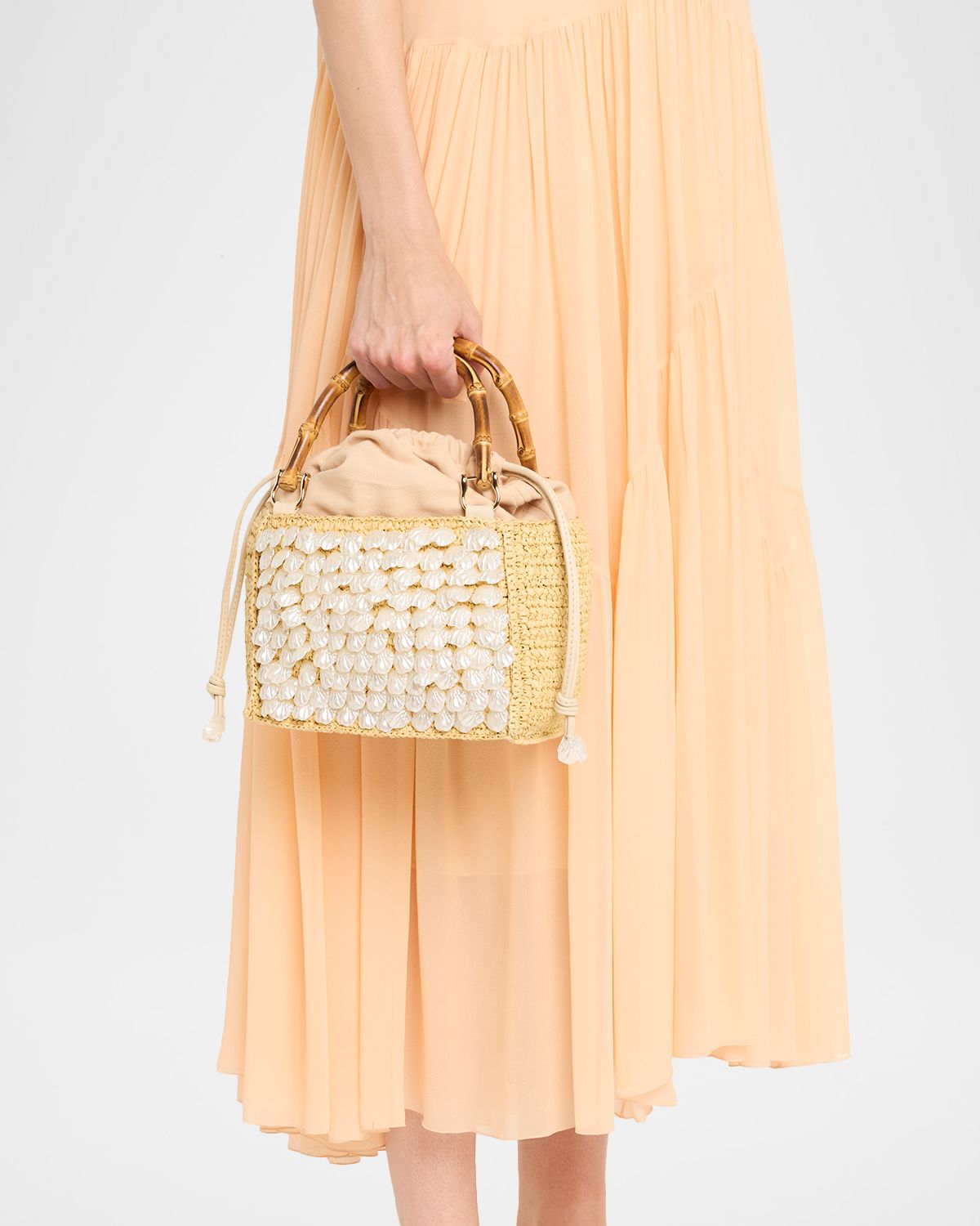 BTB Los Angeles Brielle Mini Embellished Raffia Tote Bag | Thumbnail 2