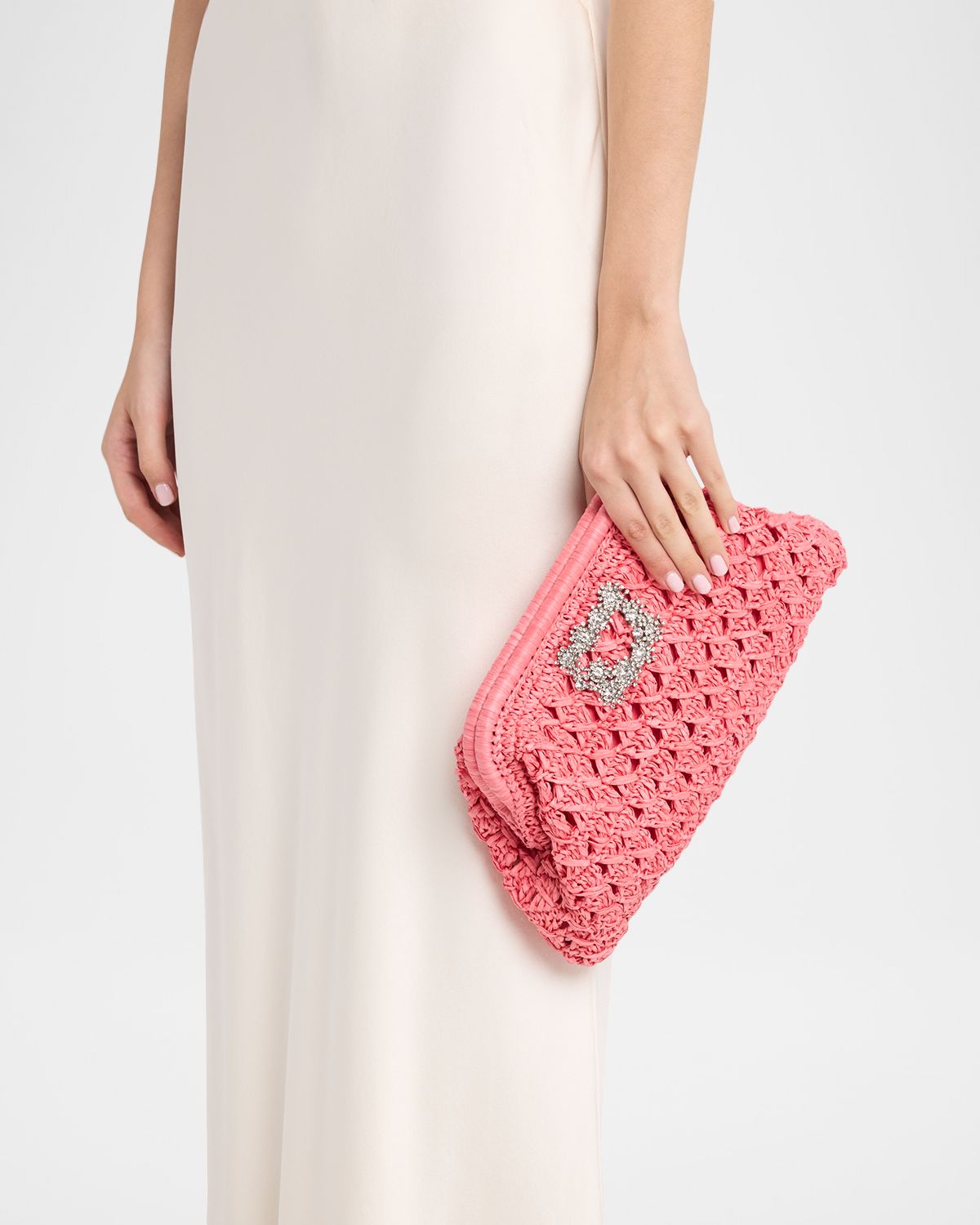 BTB Los Angeles Cristal Woven Crystal Buckle Clutch Bag | Thumbnail 11 BTB Los Angeles Cristal Woven Crystal Buckle Clutch Bag | Thumbnail 11