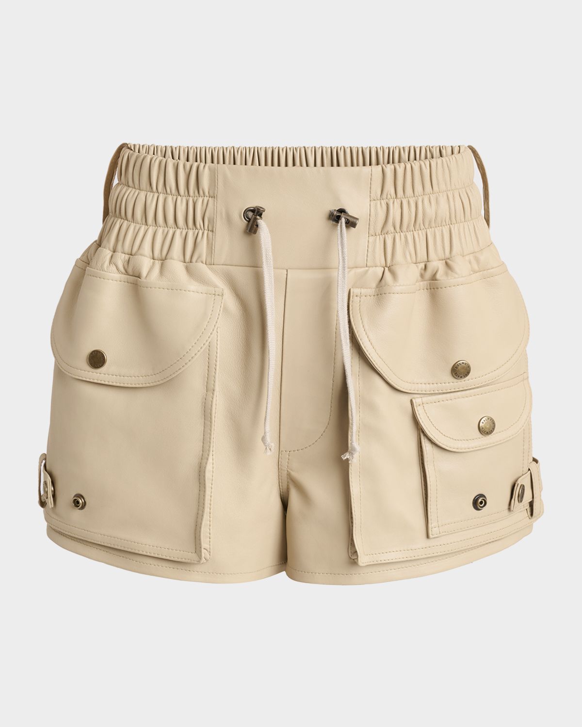 Balmain Cotton Twill Utility Shorts