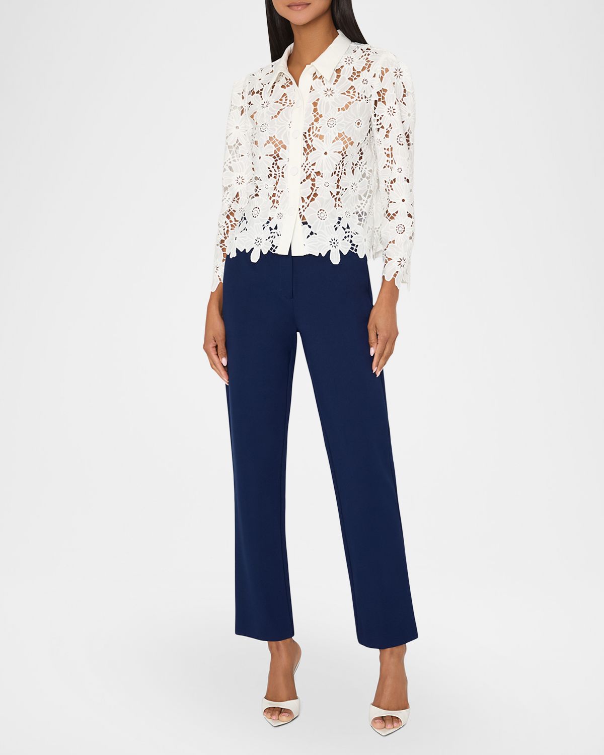 Milly June Roja Floral Lace Top