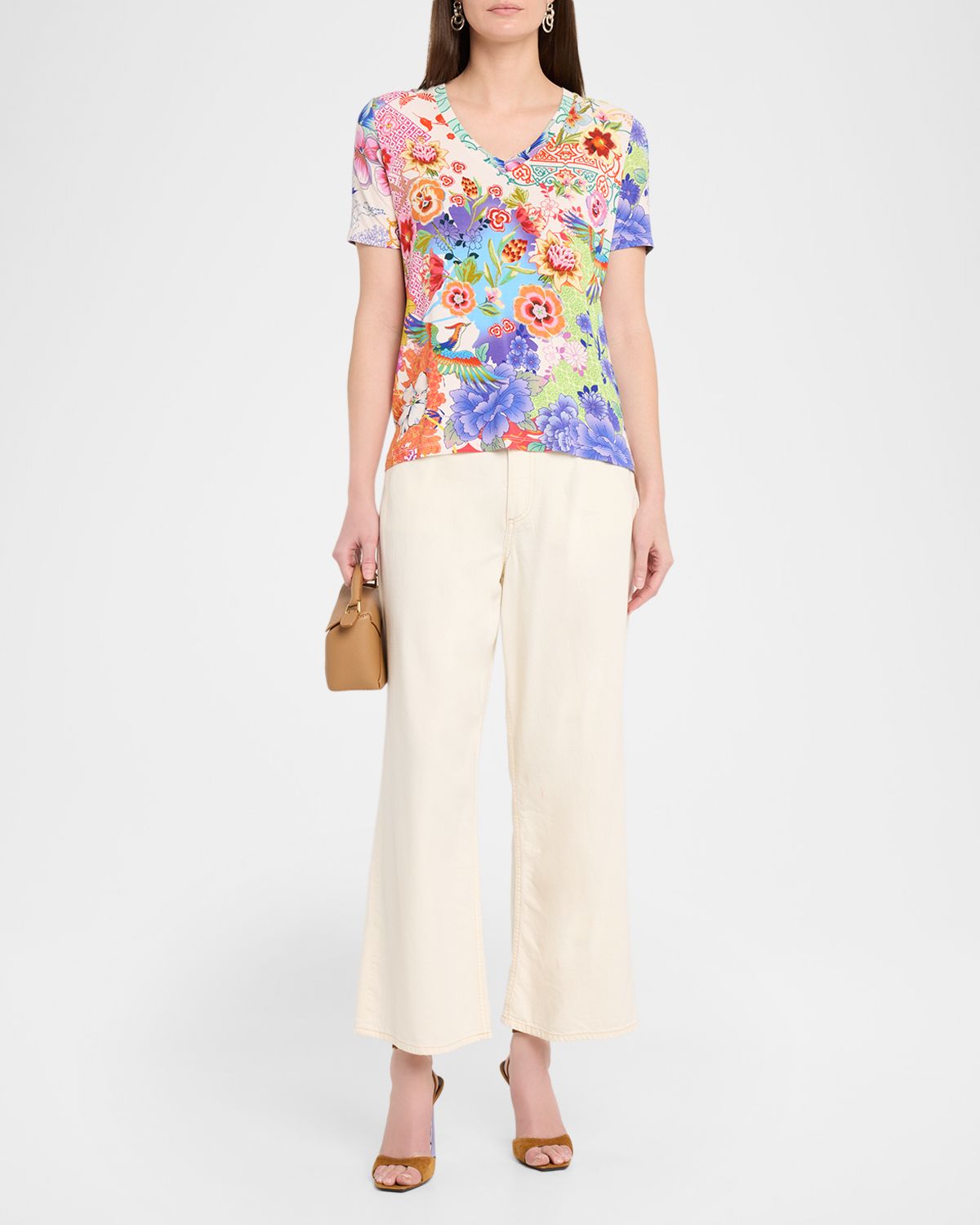 Johnny Was The Janie Floral-Print T-Shirt