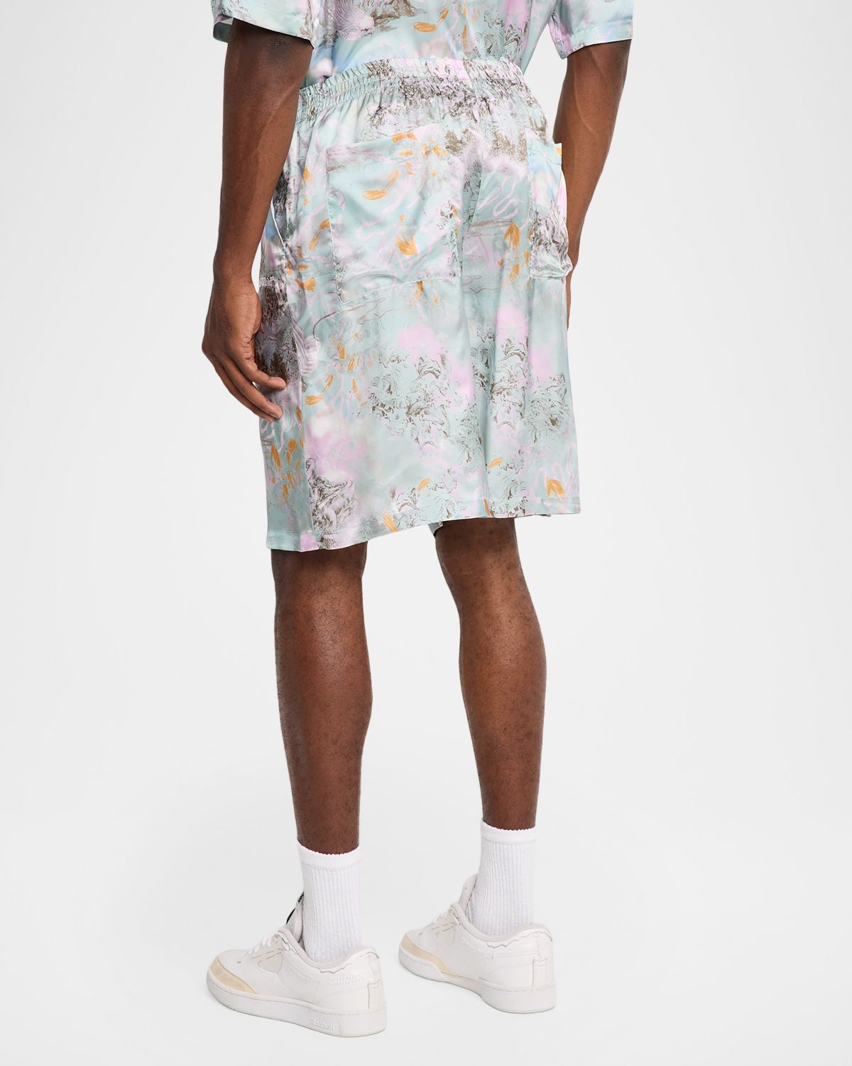 Off-White Men 's Land Sky Viscose Shorts | Thumbnail 3 Off-White Men 's Land Sky Viscose Shorts | Thumbnail 3