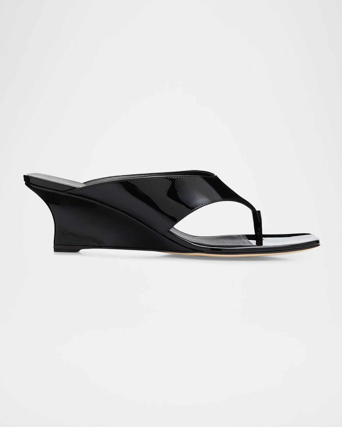 Stuart Weitzman 0mm Vinnie Patent Leather Thong Sandals | Thumbnail 7