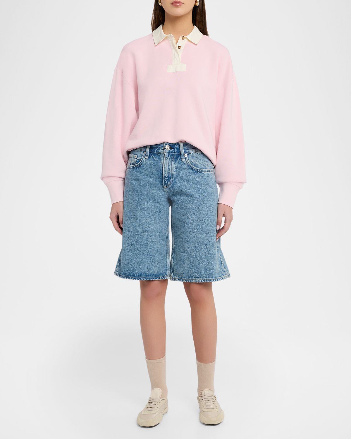 Rag & Bone Ariel Low-Rise Denim Shorts
