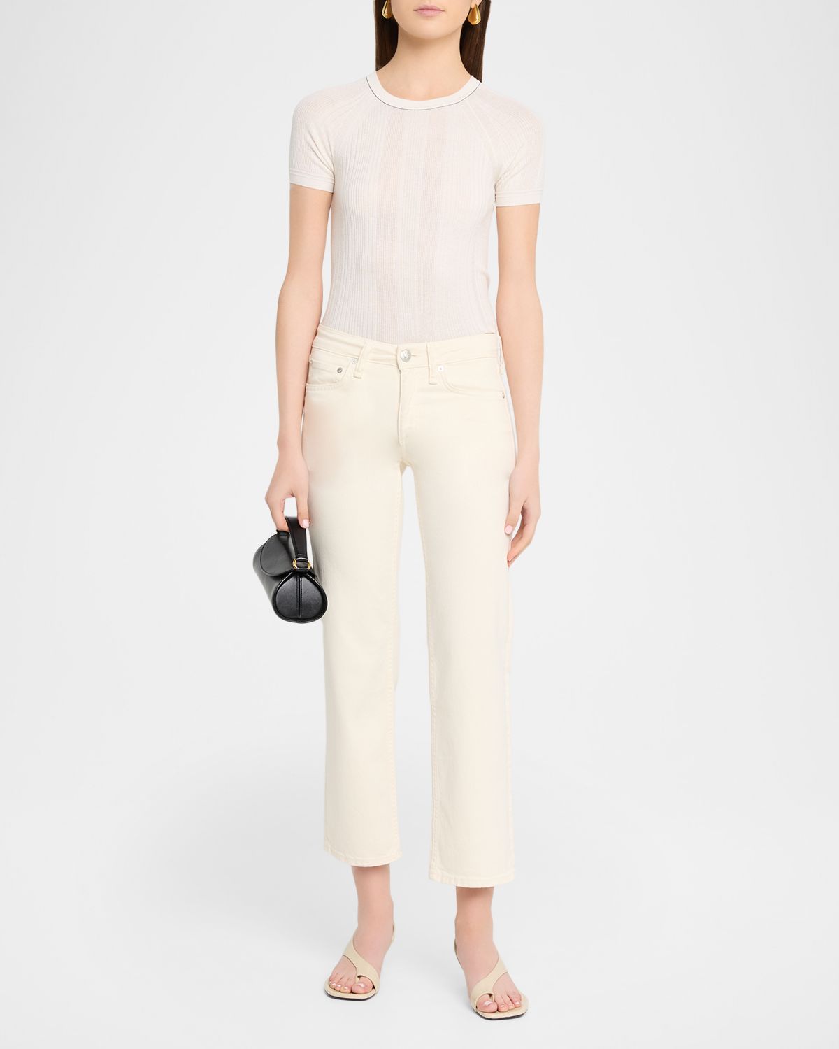 Rag & Bone Harlow Low-Rise Ankle Straight Jeans