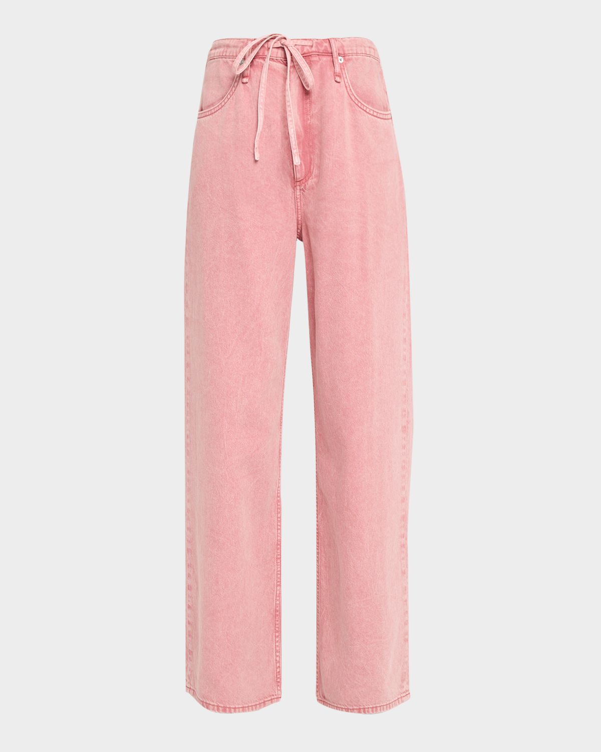 Rag & Bone Featherweight Phoebe Drawstring Wide-Leg Jeans