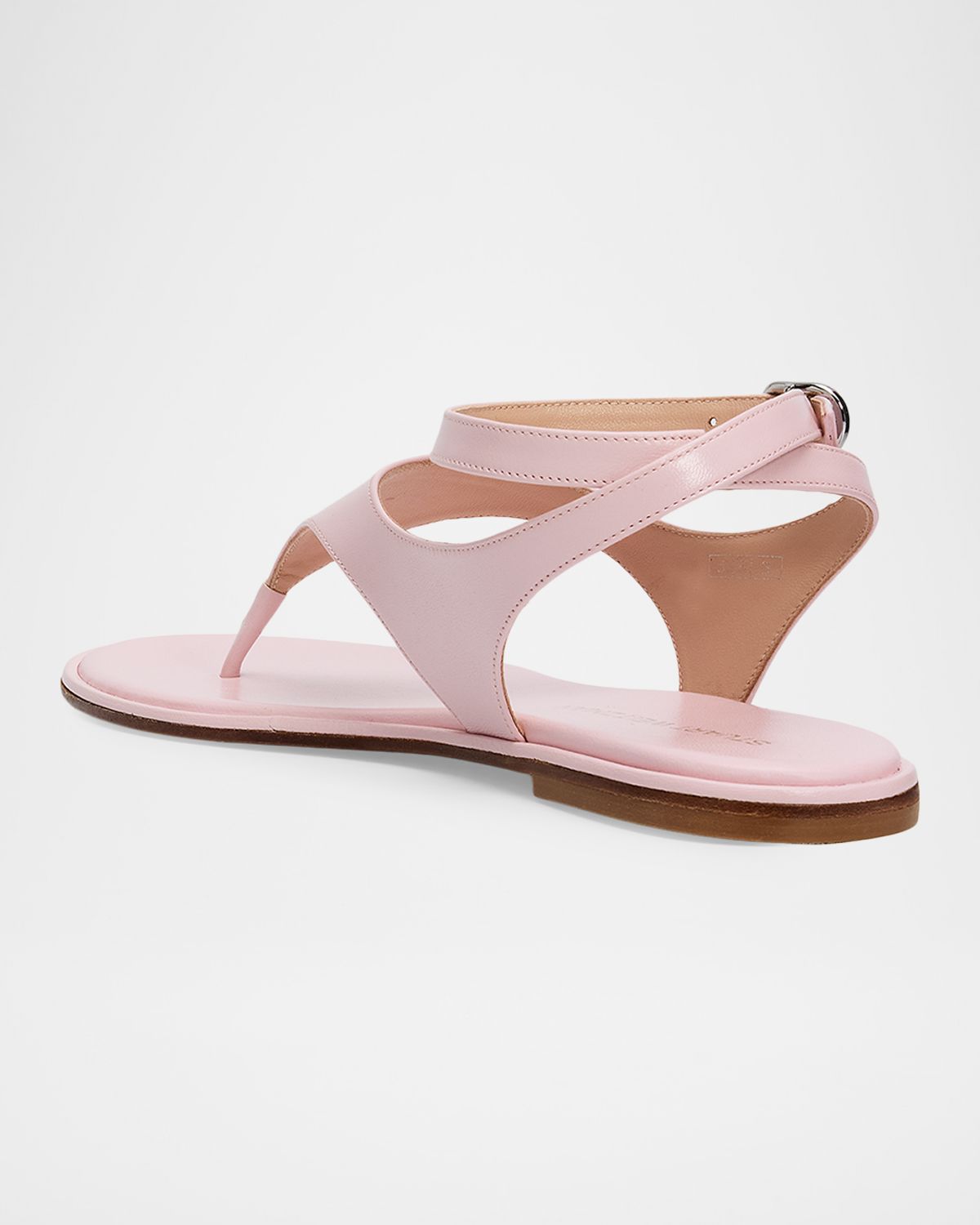 Stuart Weitzman Marley Nappa Leather Flat Thong Sandals