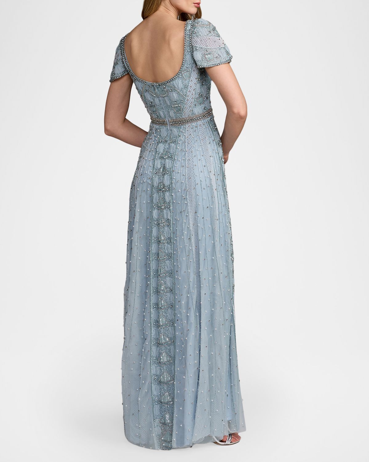 Mac Duggal Beaded Embellished Scoop-Neck Gown | Thumbnail 3 Mac Duggal Beaded Embellished Scoop-Neck Gown | Thumbnail 3