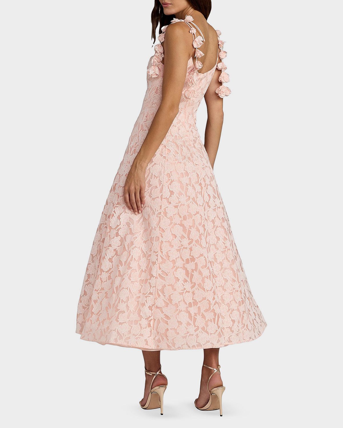 Mac Duggal Floral Tulle A-Line Cocktail Dress