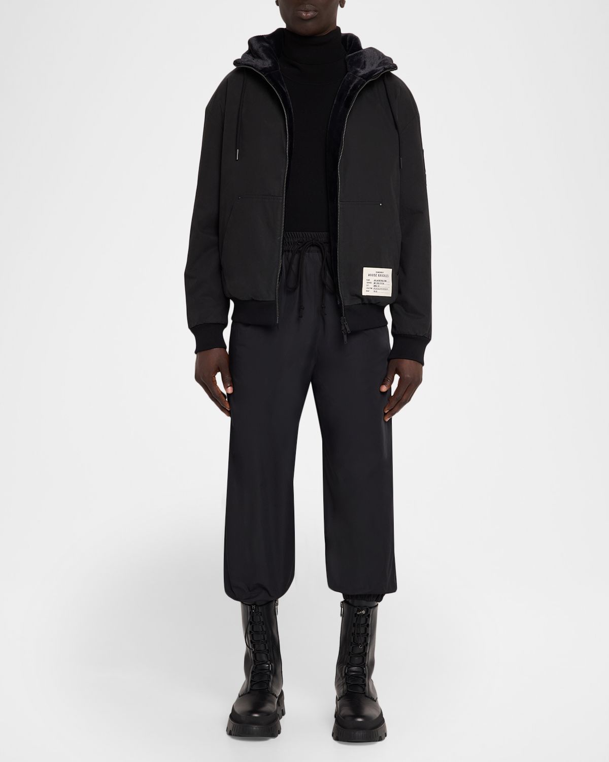 Moose Knuckles Men 's Roland Reversible Bunny Full-Zip Hoodie