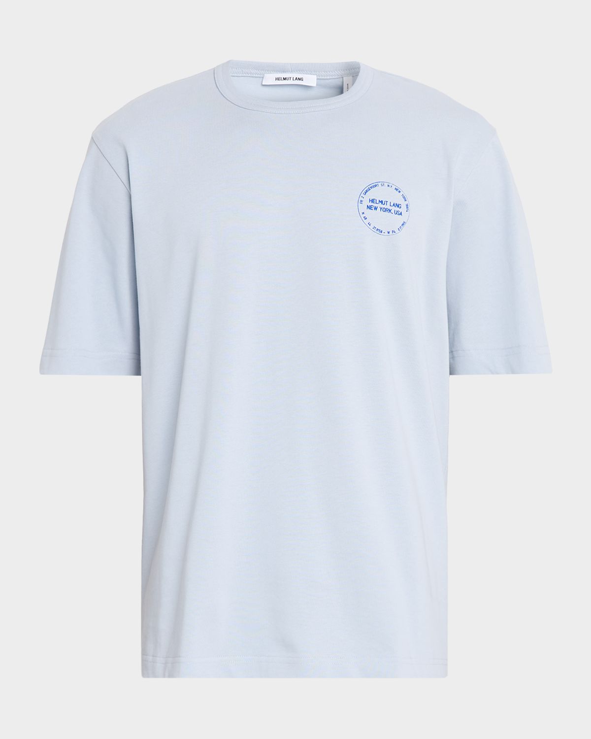 Helmut Lang Men 's Stamp Logo Cotton T-Shirt