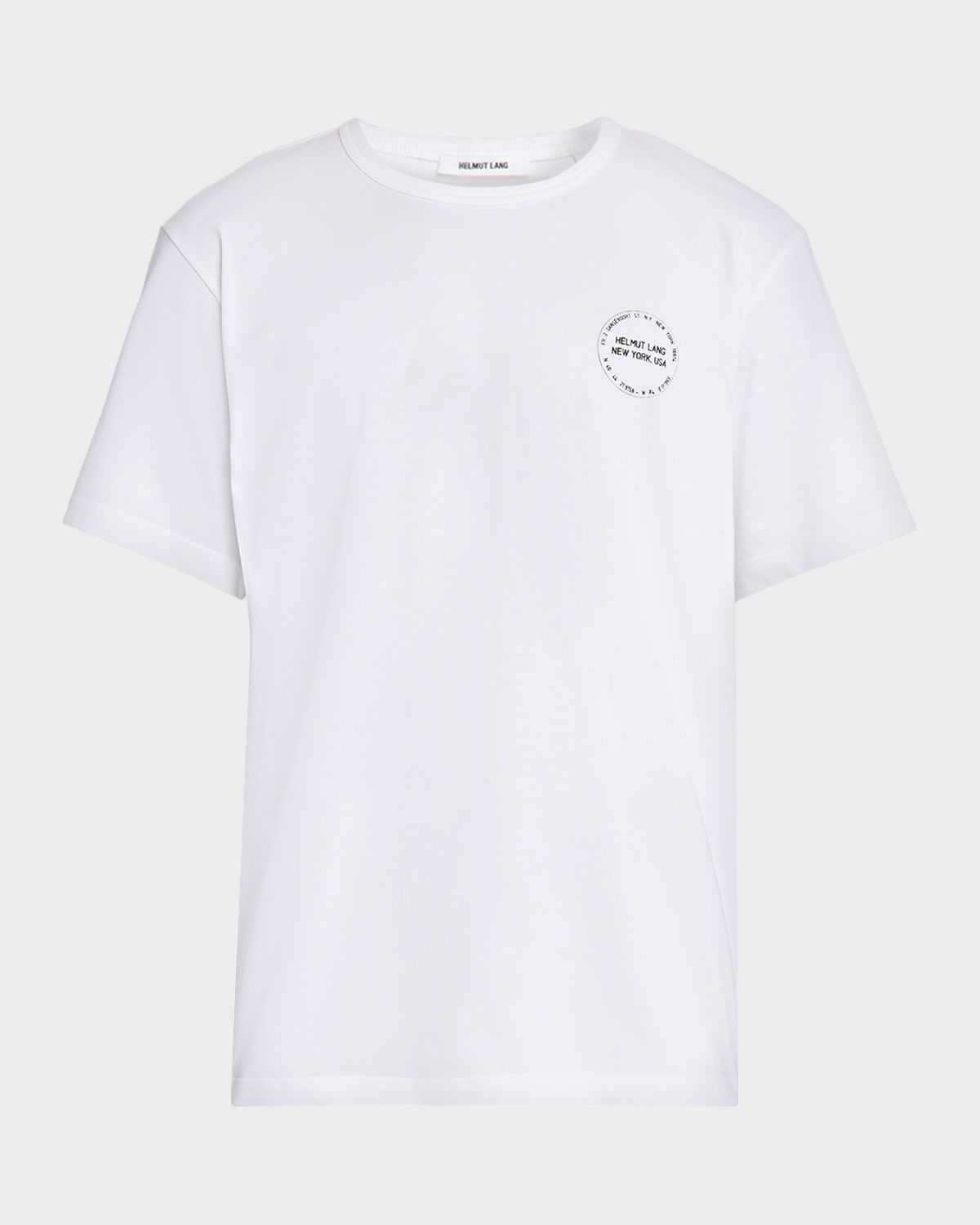 Helmut Lang Men 's Stamp Logo Cotton T-Shirt