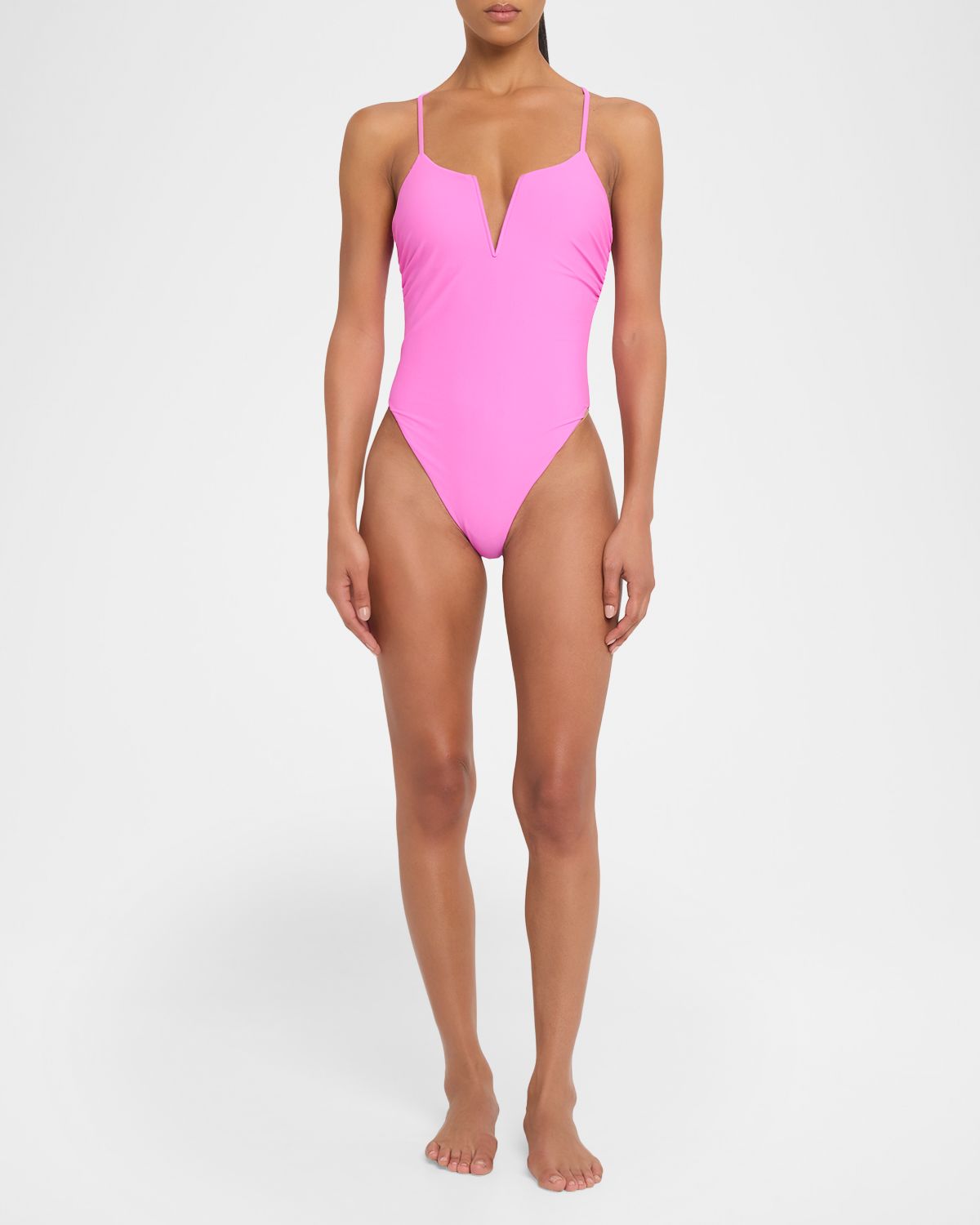 Ramy Brook Bexley V-Neck One-Piece Swimsuit