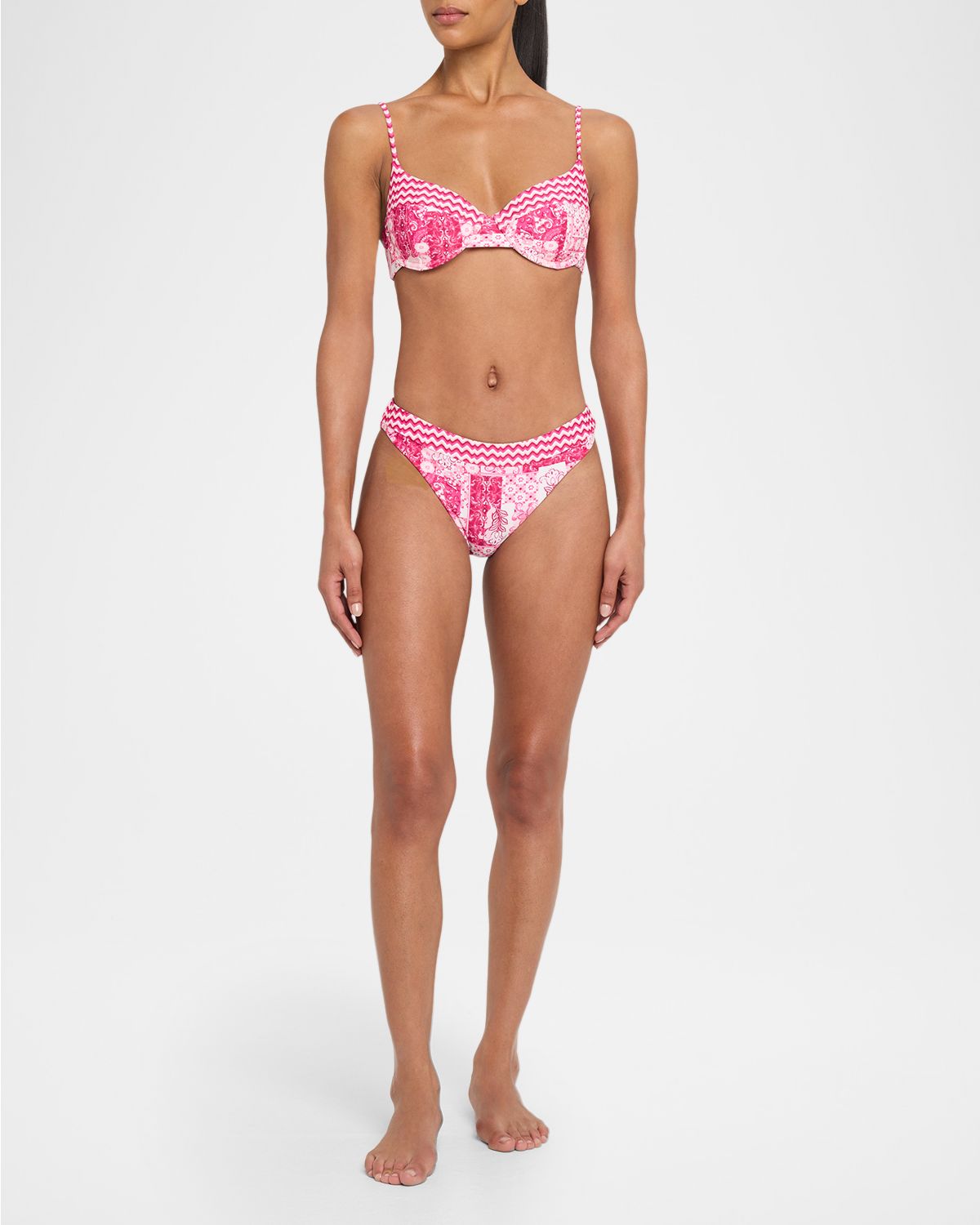 Ramy Brook Printed Mona Bikini Top