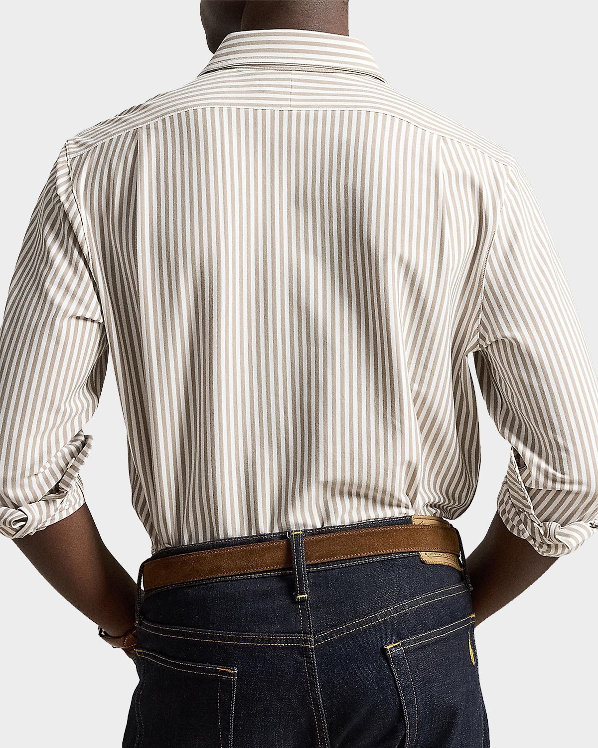 Polo Ralph Lauren Men 's Pinstripe Cotton Oxford Sport Shirt | Thumbnail 3 Polo Ralph Lauren Men 's Pinstripe Cotton Oxford Sport Shirt | Thumbnail 3