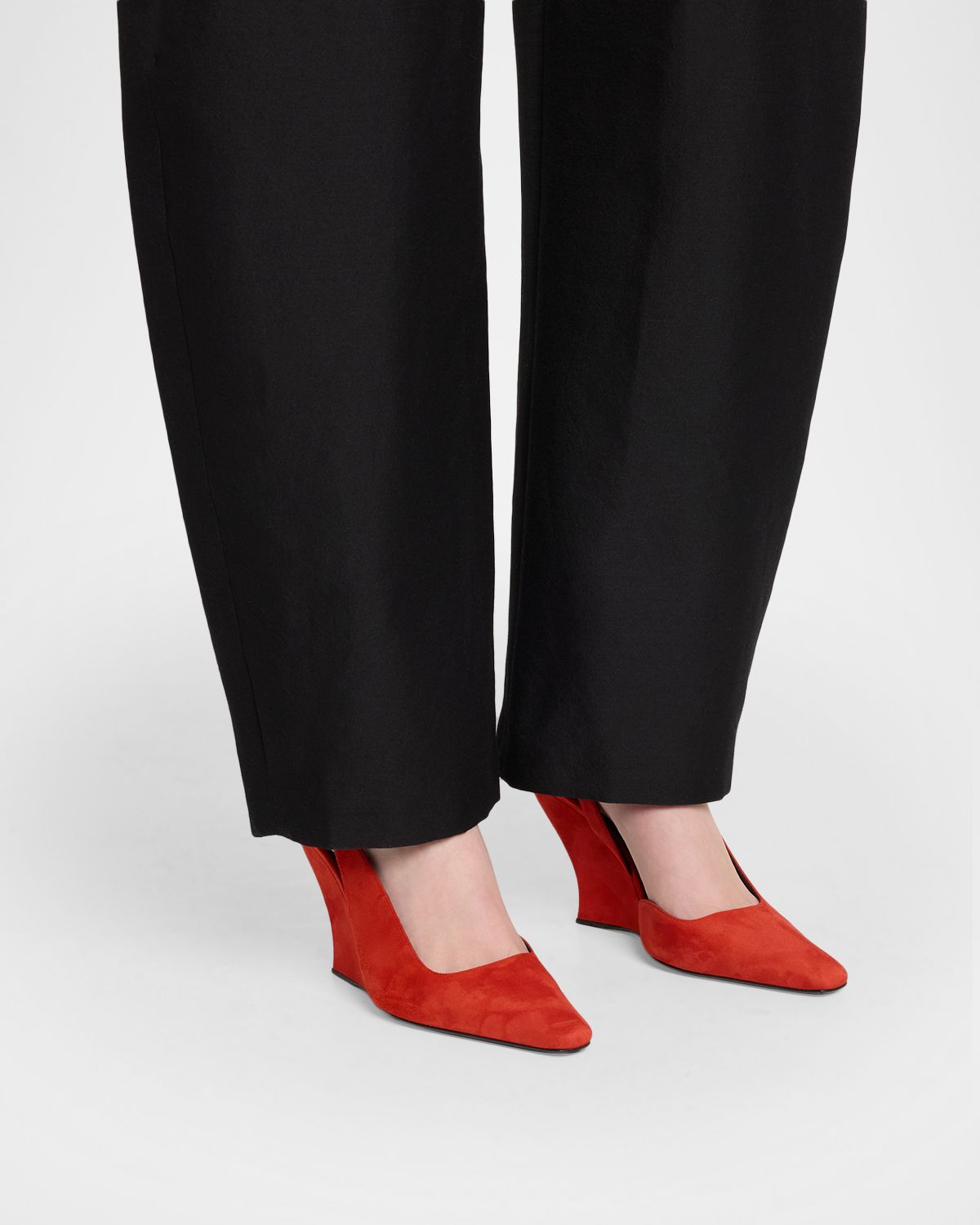 ALAIA 90mm Suede Slingback Pumps | Thumbnail 6 ALAIA 90mm Suede Slingback Pumps | Thumbnail 6