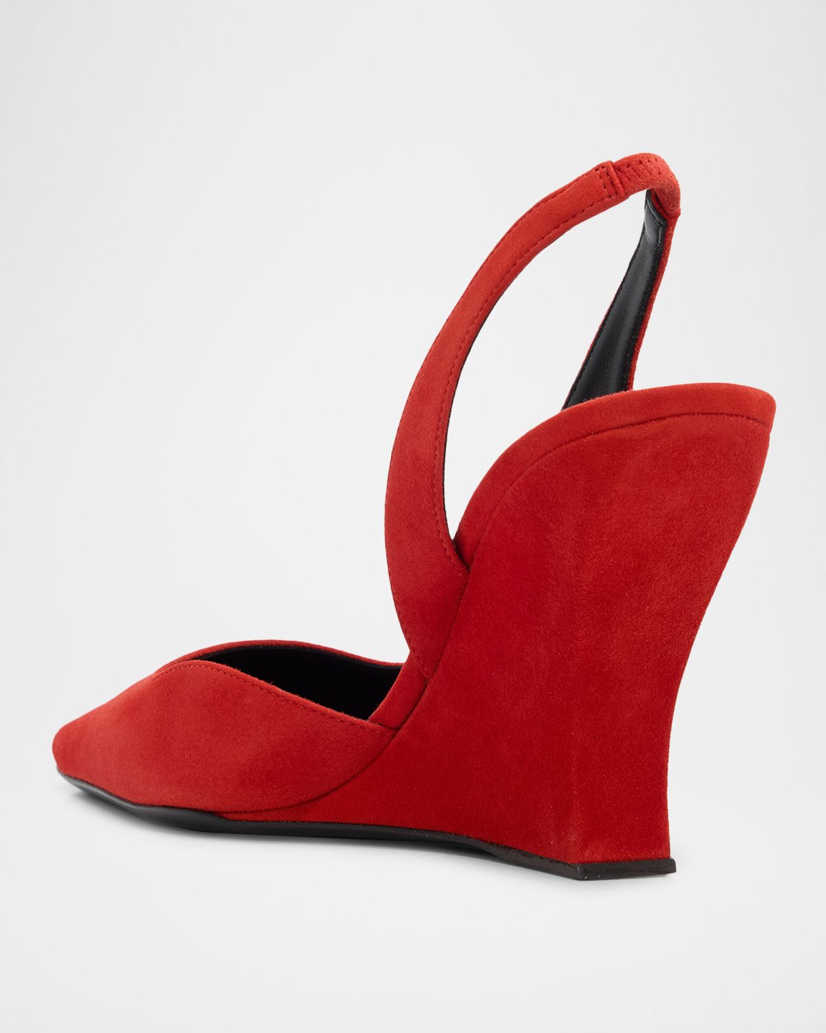 ALAIA 90mm Suede Slingback Pumps