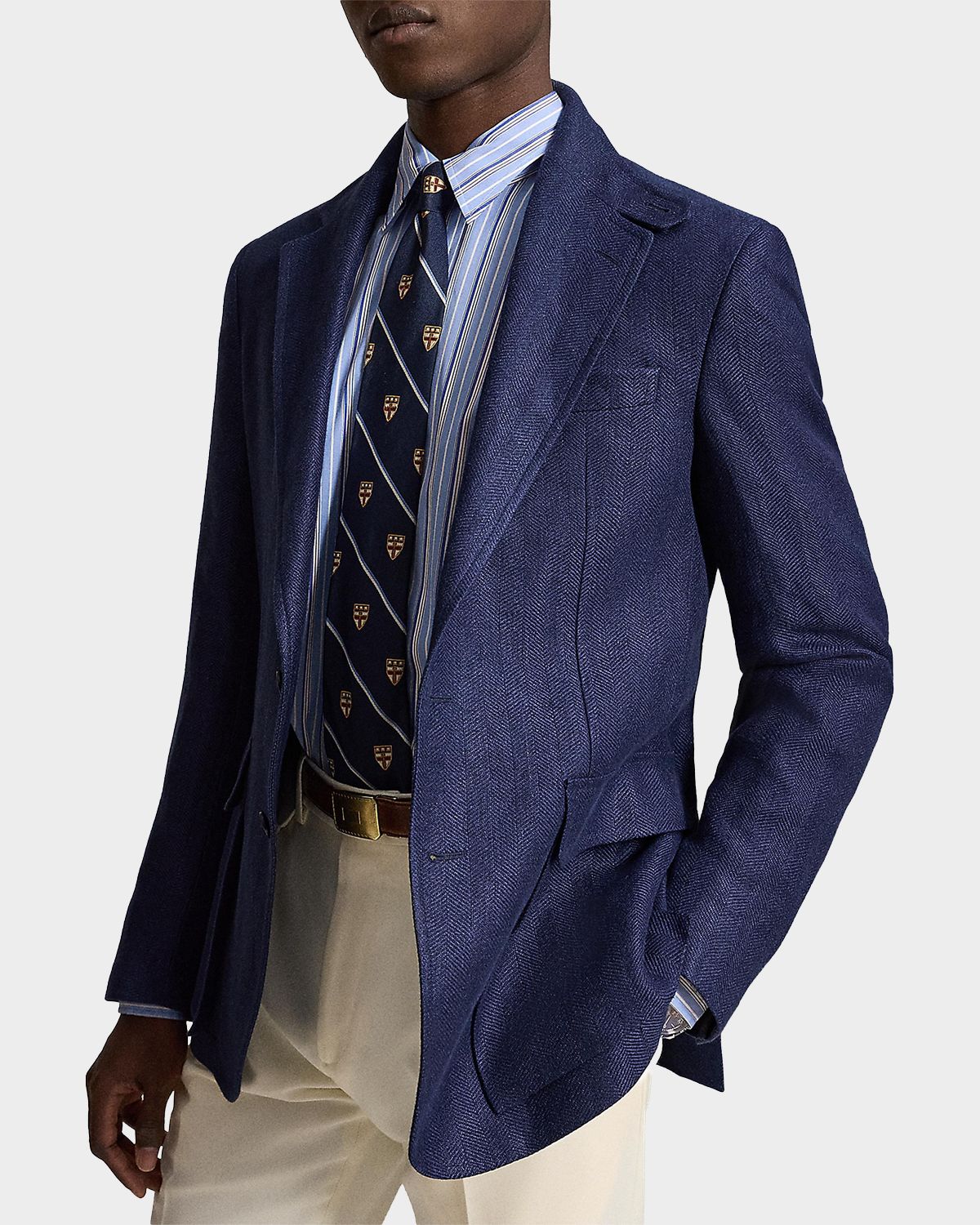 Polo Ralph Lauren Men 's Herringbone Single-Breasted Sport Coat | Thumbnail 4 Polo Ralph Lauren Men 's Herringbone Single-Breasted Sport Coat | Thumbnail 4