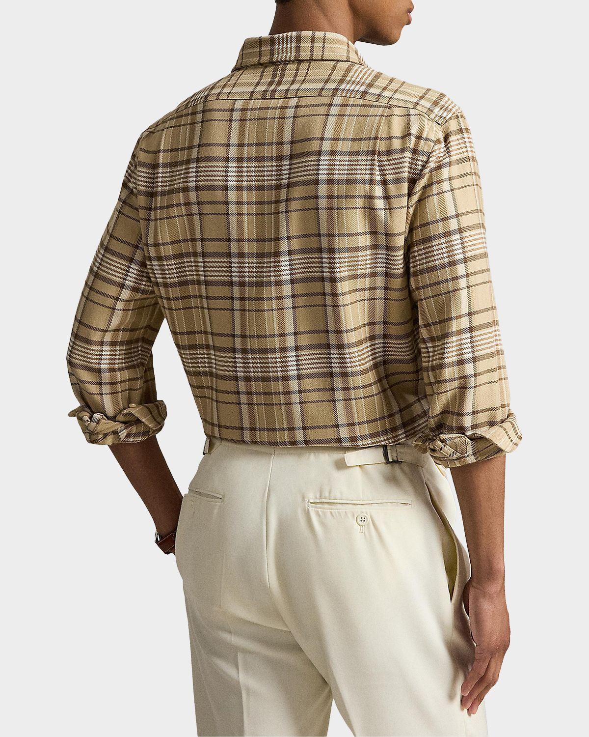 Polo Ralph Lauren Men 's Classic Fit Plaid Flannel Button-Down Shirt | Thumbnail 3
