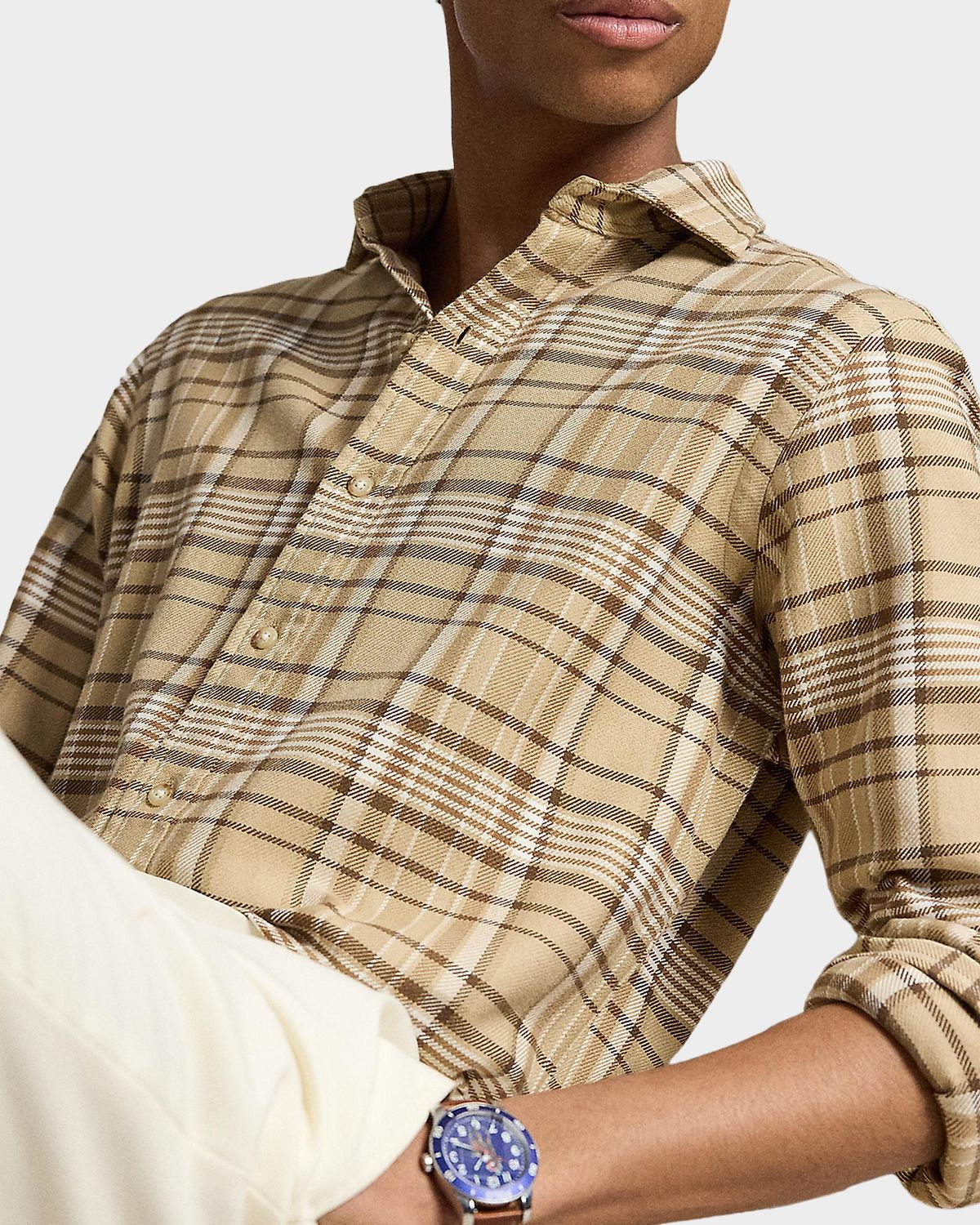 Polo Ralph Lauren Men 's Classic Fit Plaid Flannel Button-Down Shirt | Thumbnail 5
