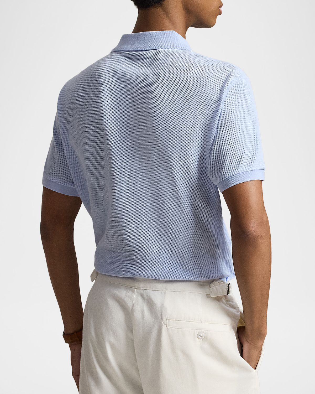 Polo Ralph Lauren Men 's Pointelle Jersey Knit Polo Shirt | Thumbnail 3 Polo Ralph Lauren Men 's Pointelle Jersey Knit Polo Shirt | Thumbnail 3