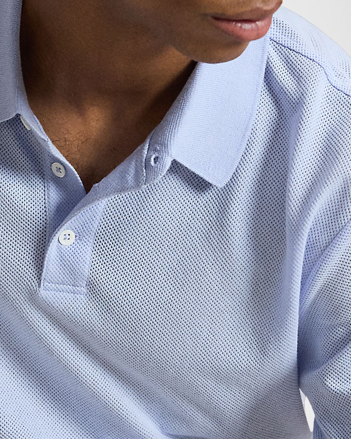 Polo Ralph Lauren Men 's Pointelle Jersey Knit Polo Shirt | Thumbnail 5 Polo Ralph Lauren Men 's Pointelle Jersey Knit Polo Shirt | Thumbnail 5