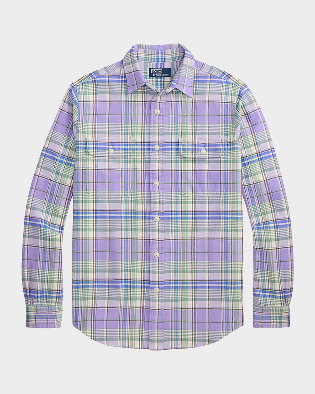 Polo Ralph Lauren Men 's Classic Fit Plaid Flannel Button-Down Shirt