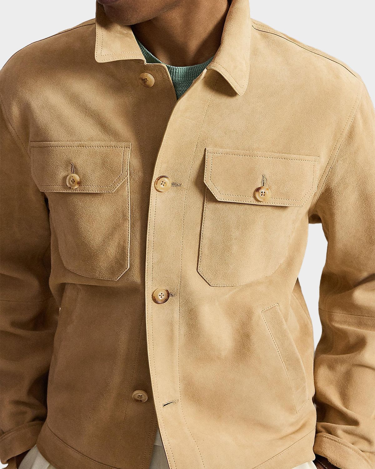 Polo Ralph Lauren Men 's The Ashdale Suede Shirt Jacket | Thumbnail 5