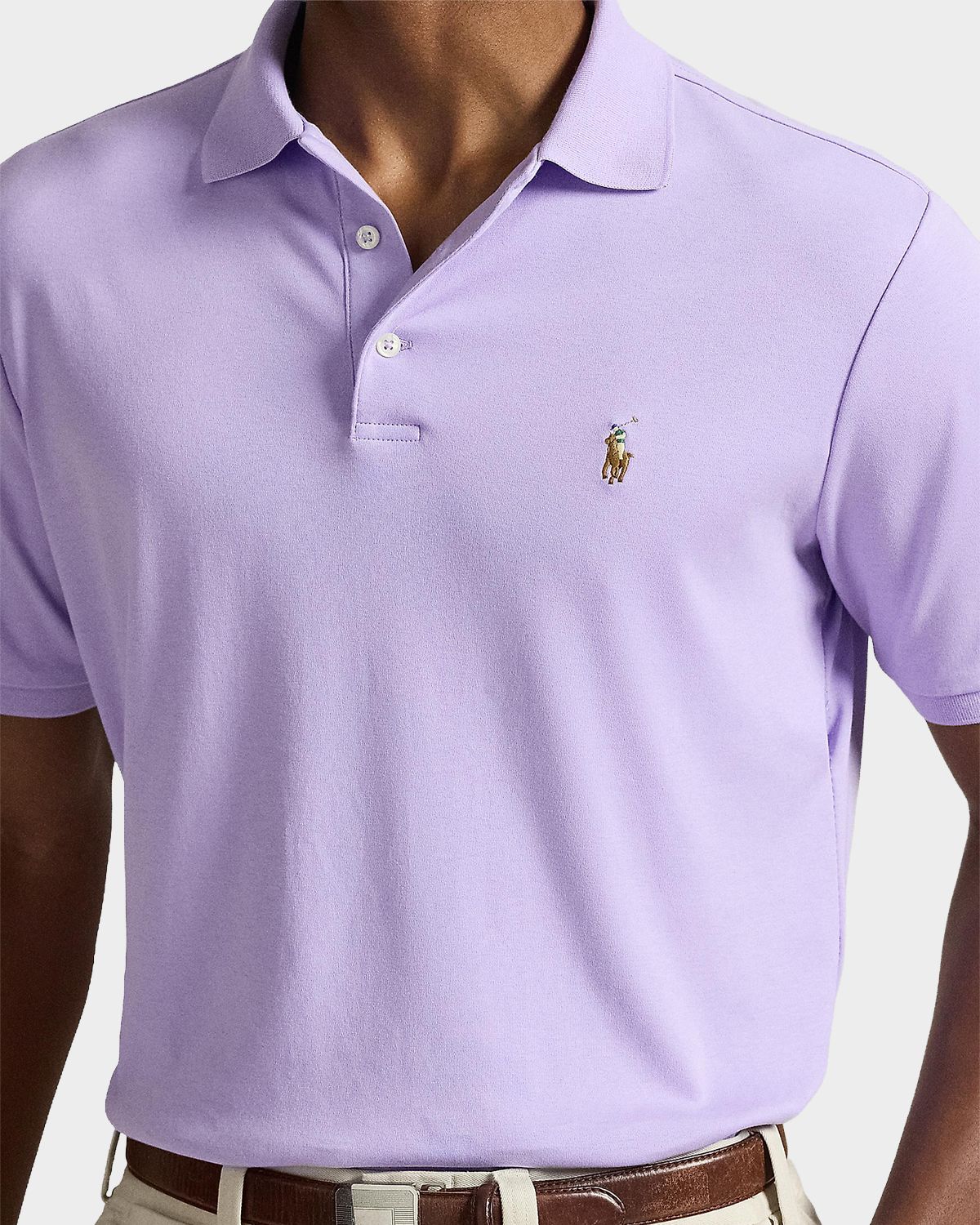 Polo Ralph Lauren Men 's Cotton Interlock Embroidered-Pony Polo Shirt | Thumbnail 5