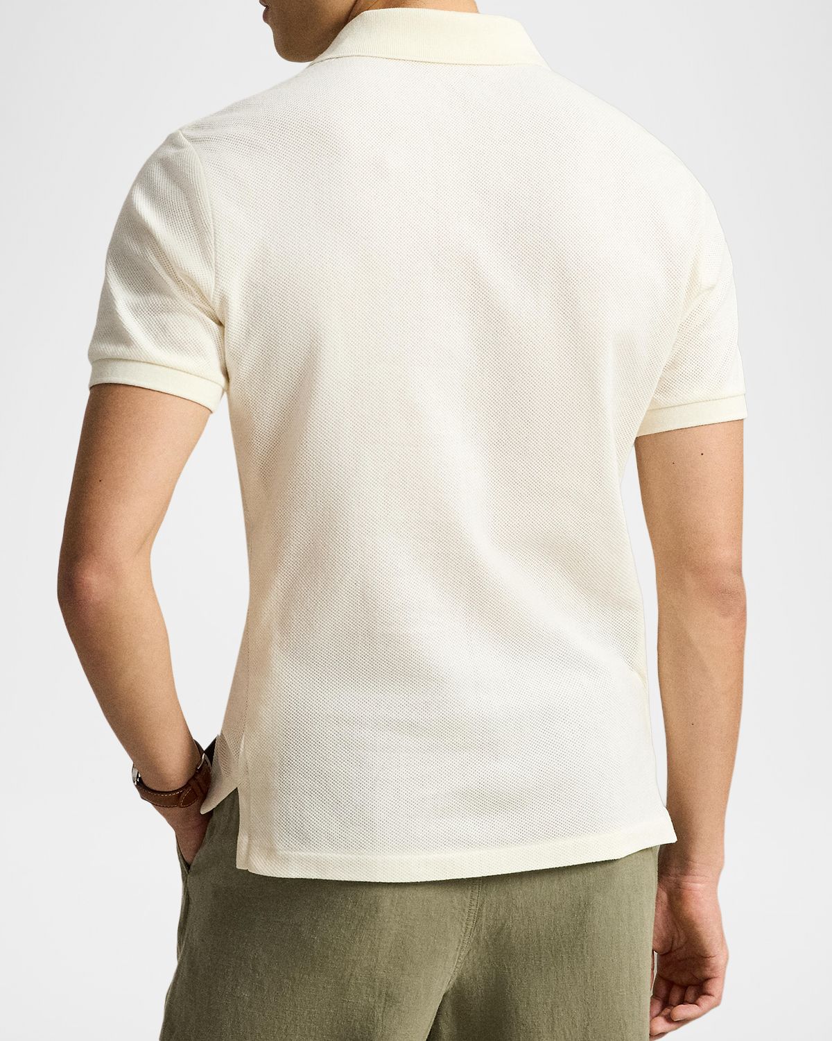 Polo Ralph Lauren Men 's Pointelle Jersey Knit Polo Shirt | Thumbnail 3